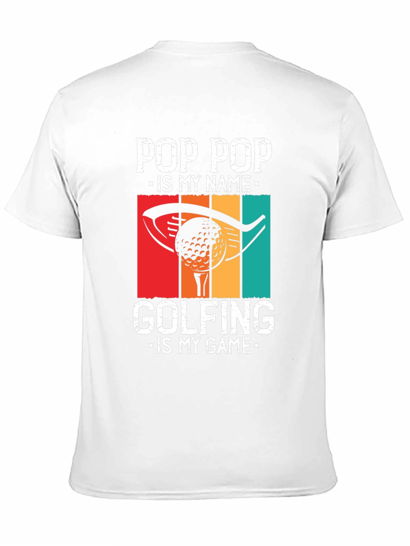 Black Pop Pop Golfing T-Shirt - Funny Grandpa Gift view 11