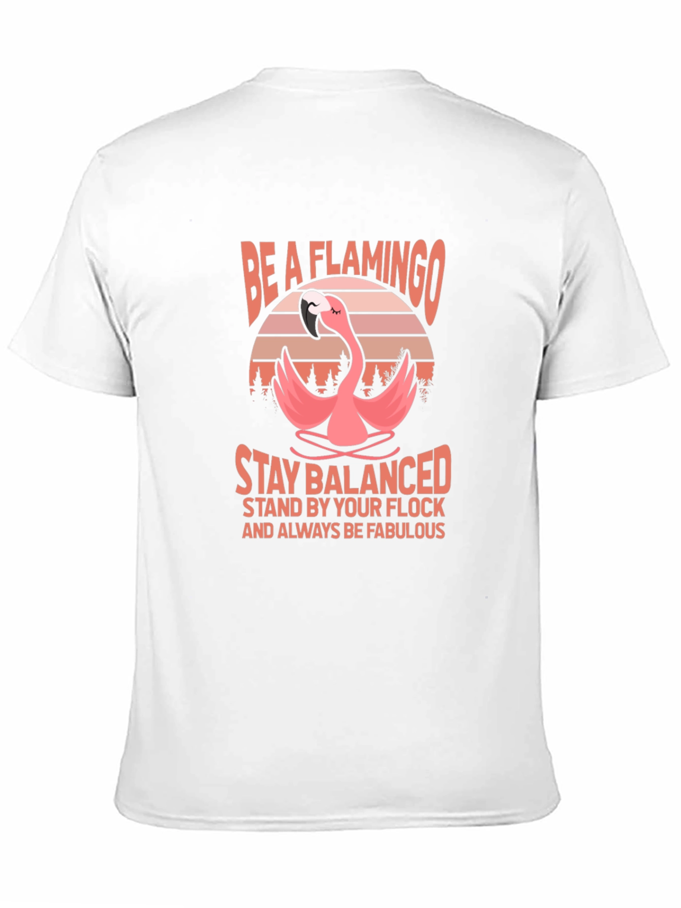 Black Be A Flamingo T-Shirt - Stay Balanced view 11