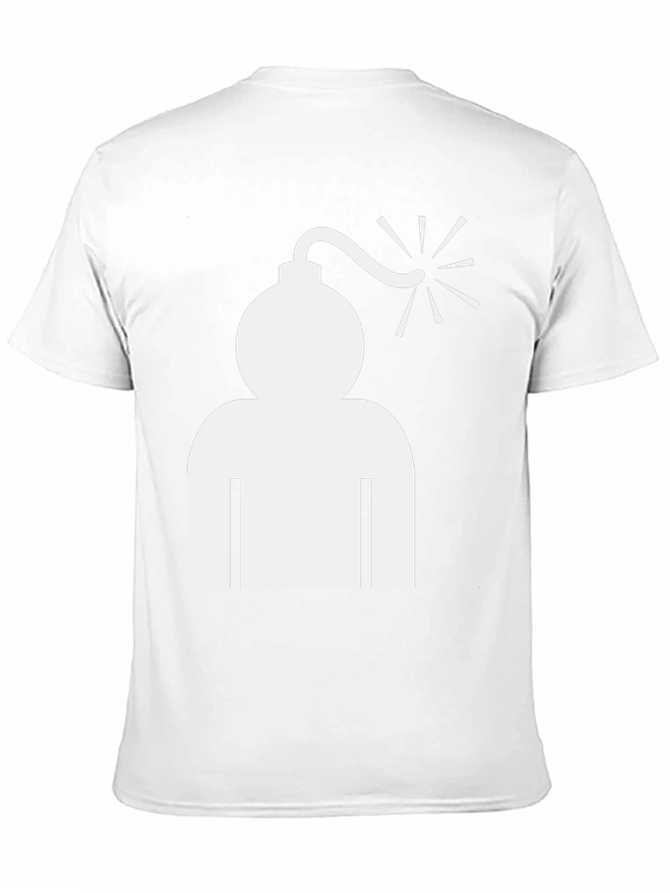 Black Bomb Head Graphic Tee - Cool Humor T-Shirt view 11