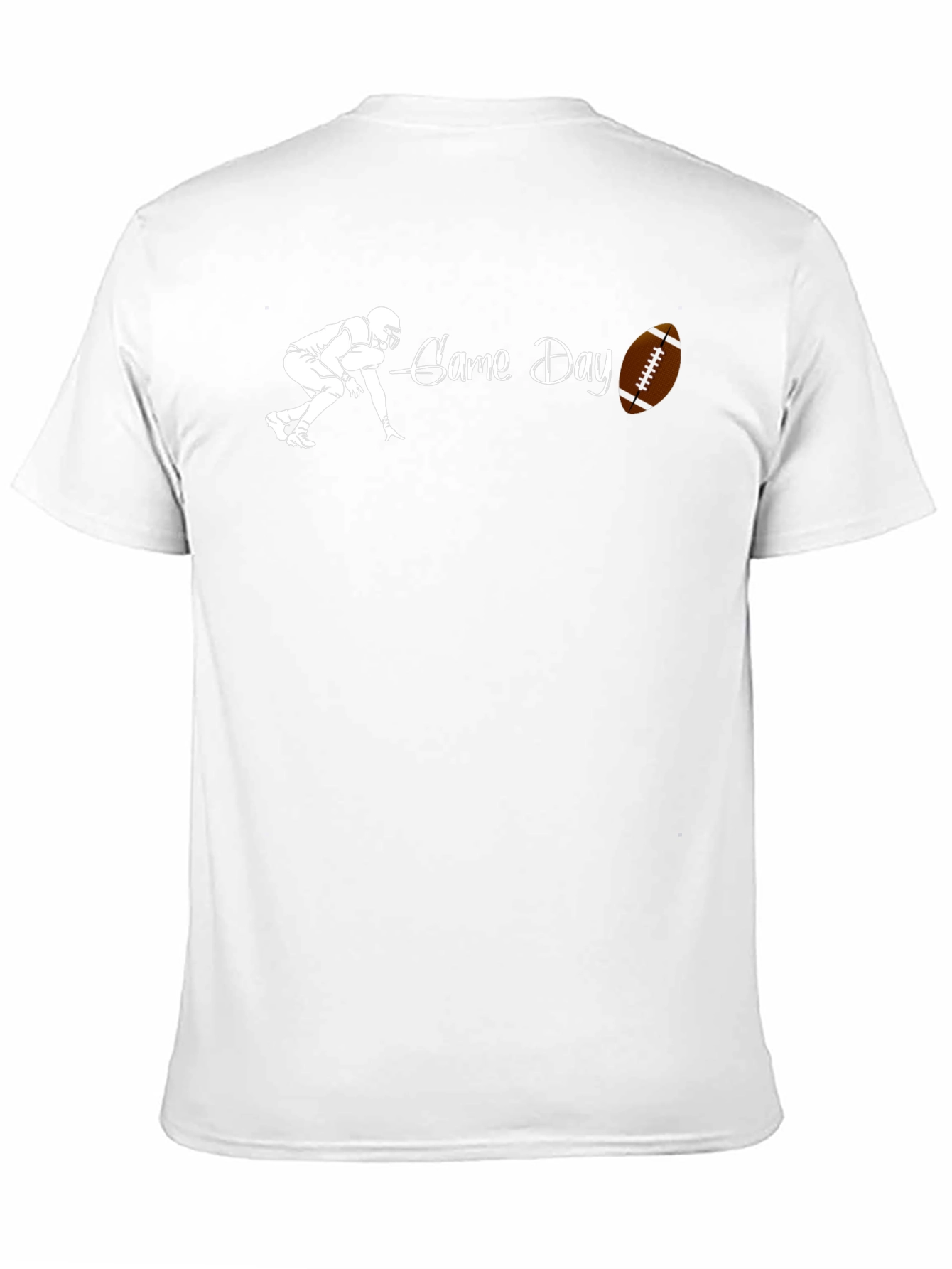 Black Game Day Football Graphic T-Shirt view 11