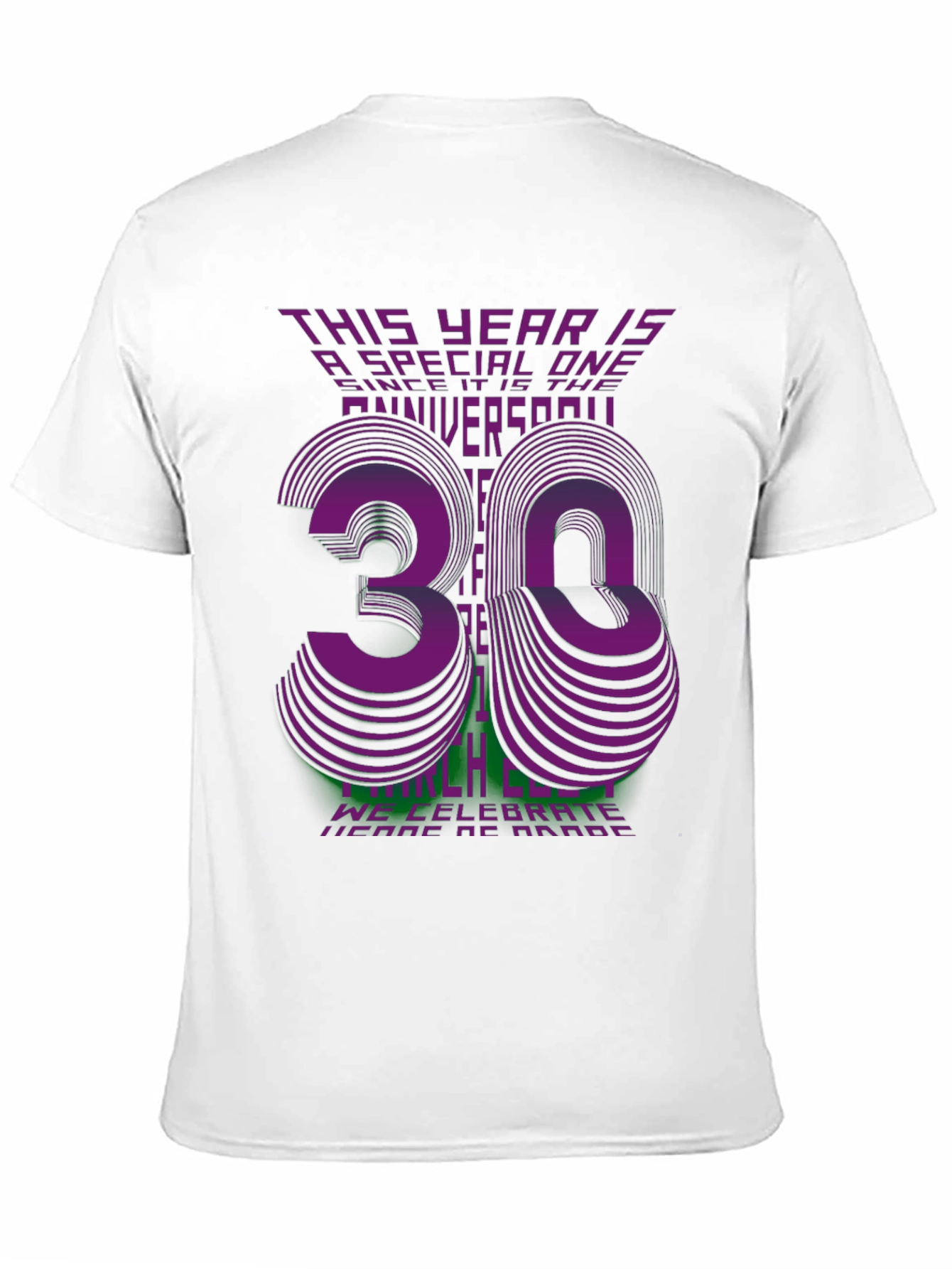 Black 30th Anniversary Celebration T-Shirt view 11