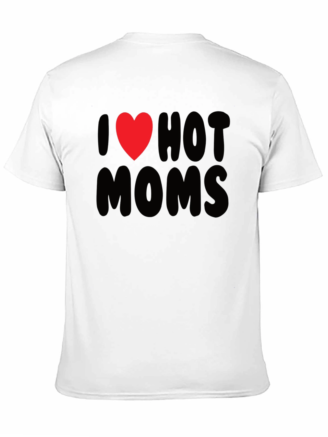 Black I Heart Hot Moms Graphic Tee - Black T-Shirt view 11
