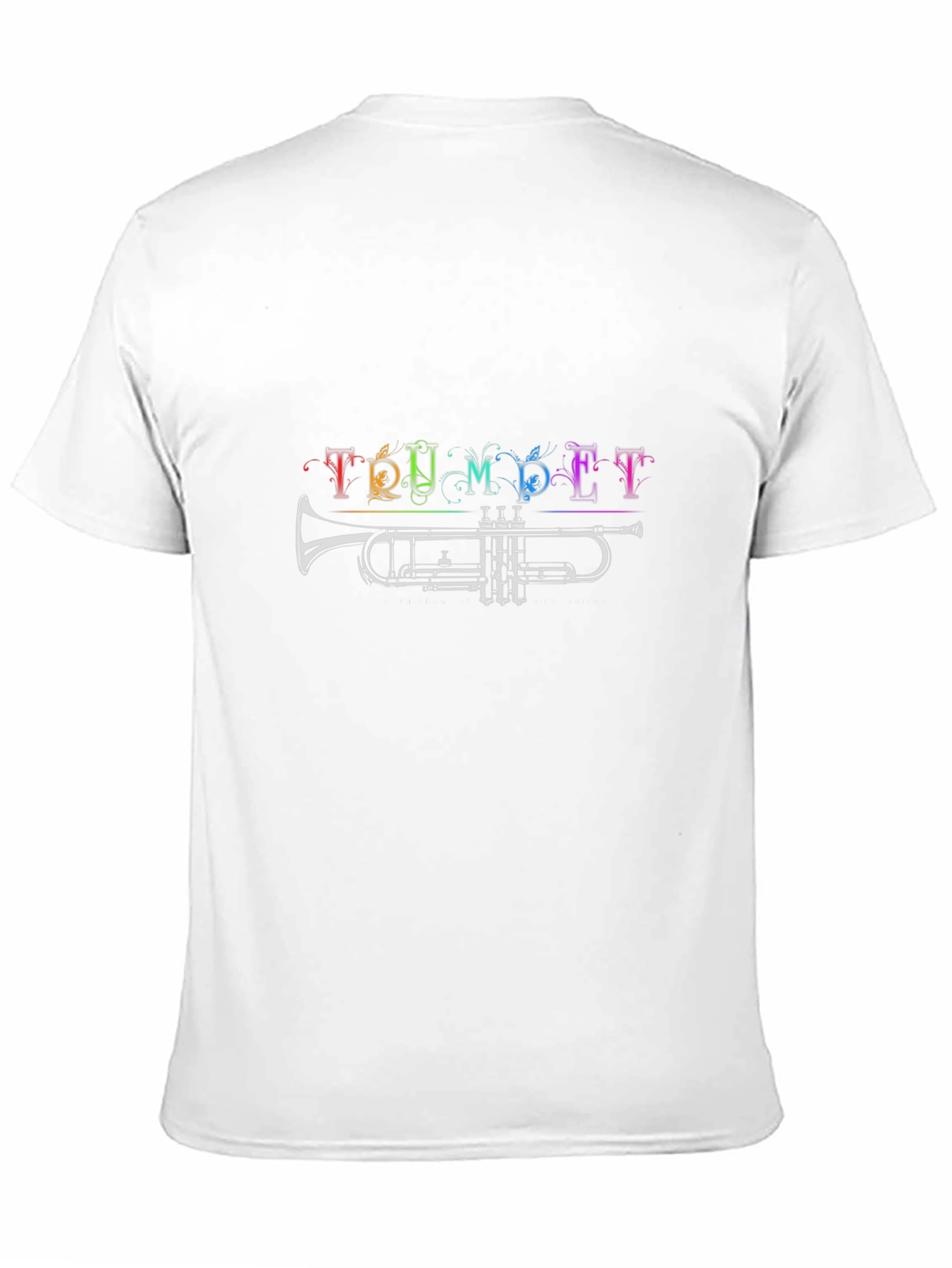 Black Trumpet Rainbow T-Shirt - Music Lover Tee view 11