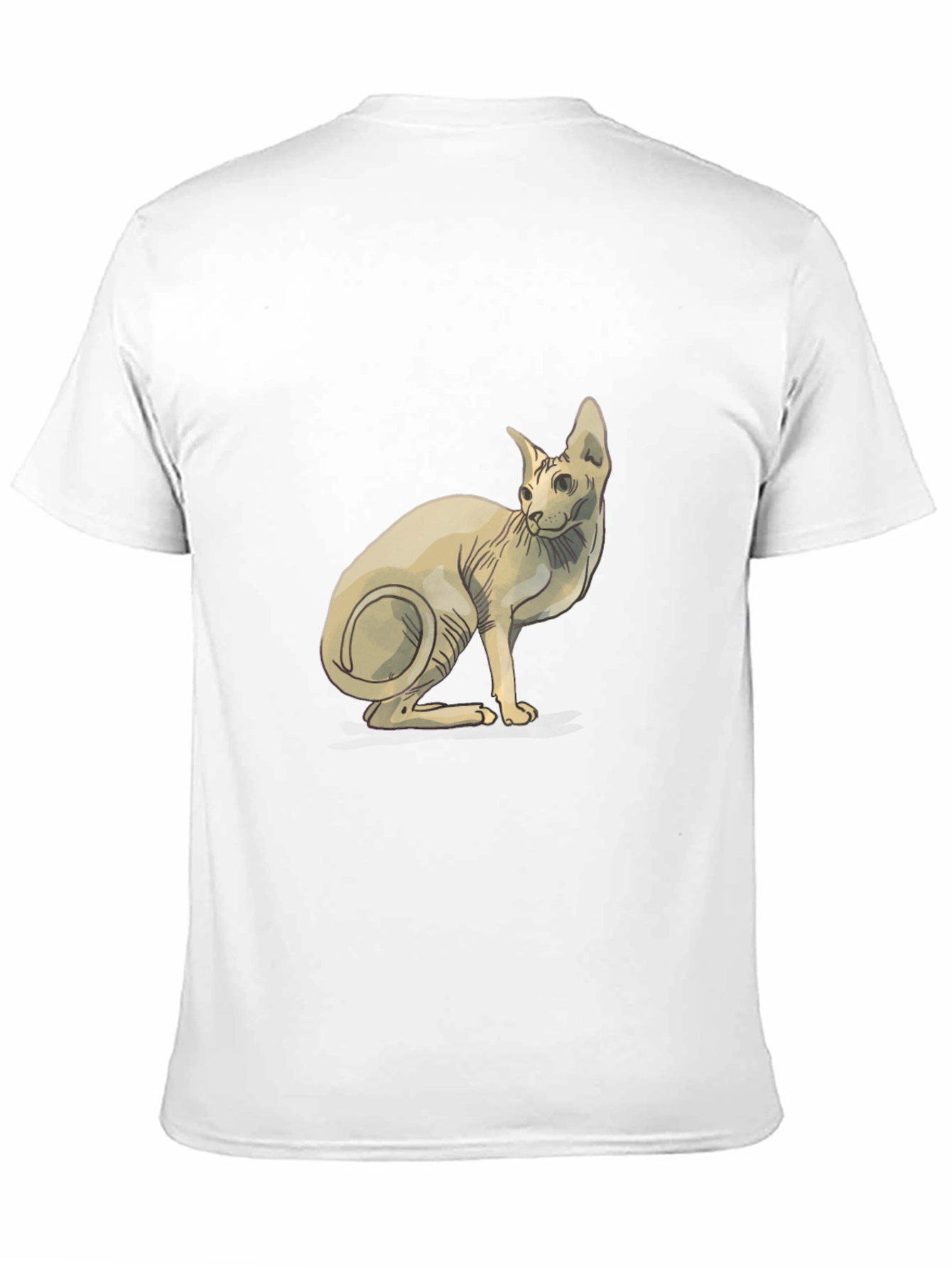 Black Sphynx Cat Graphic Tee - Unique Design view 11