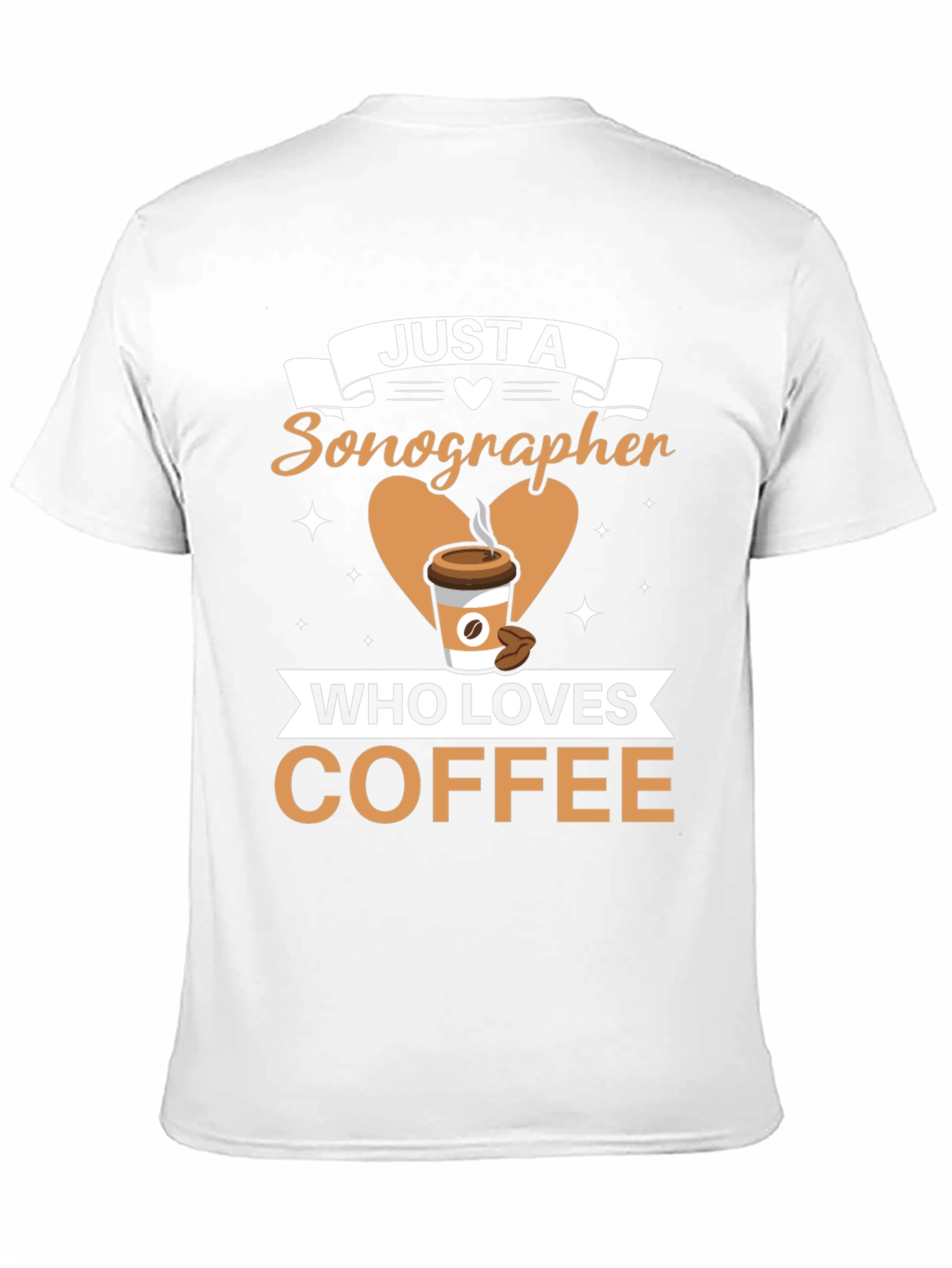 Black Sonographer Coffee Lover T-Shirt - Funny Graphic Tee view 11