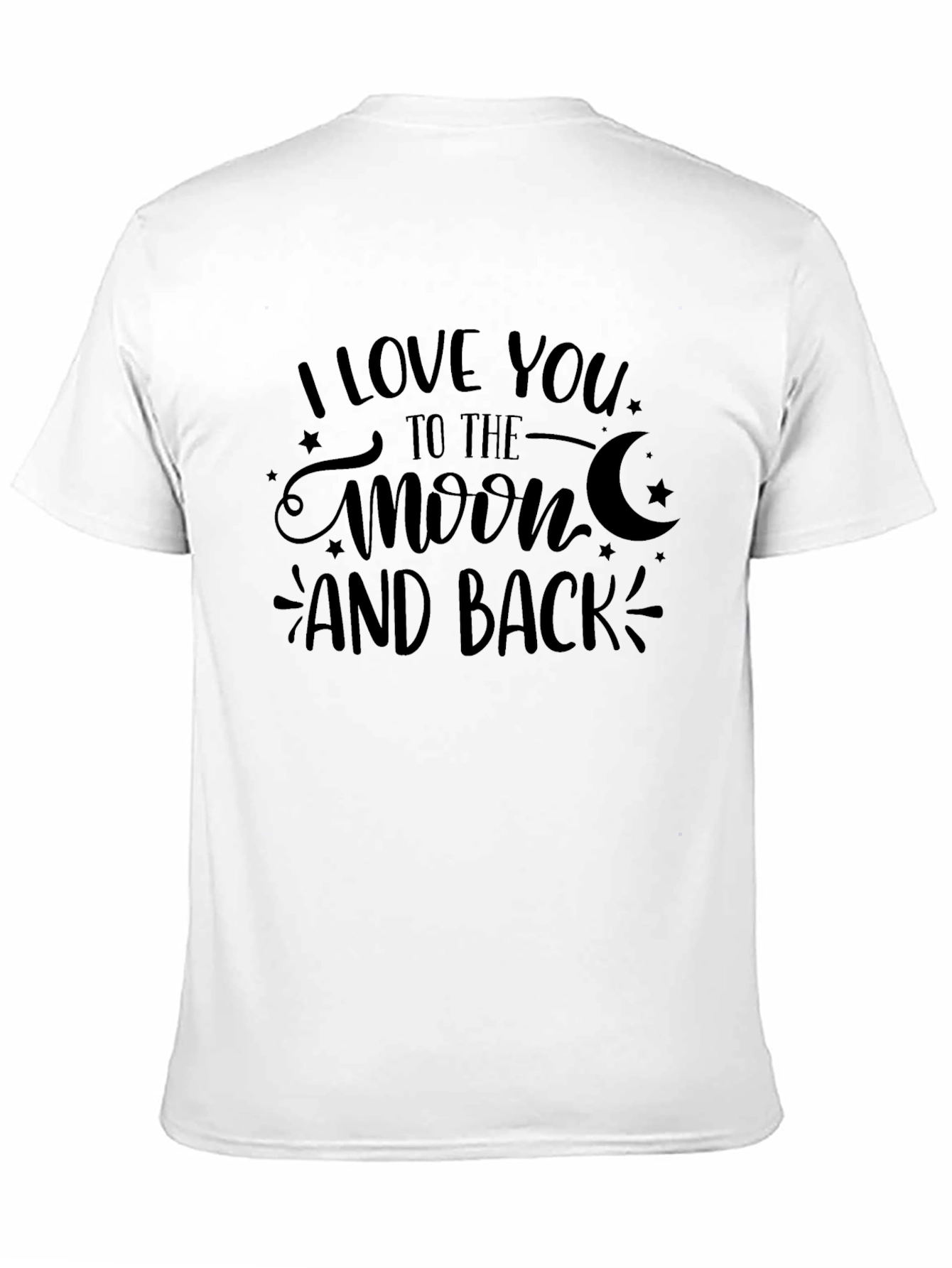 Black I Love You to The Moon and Back Graphic Tee view 11