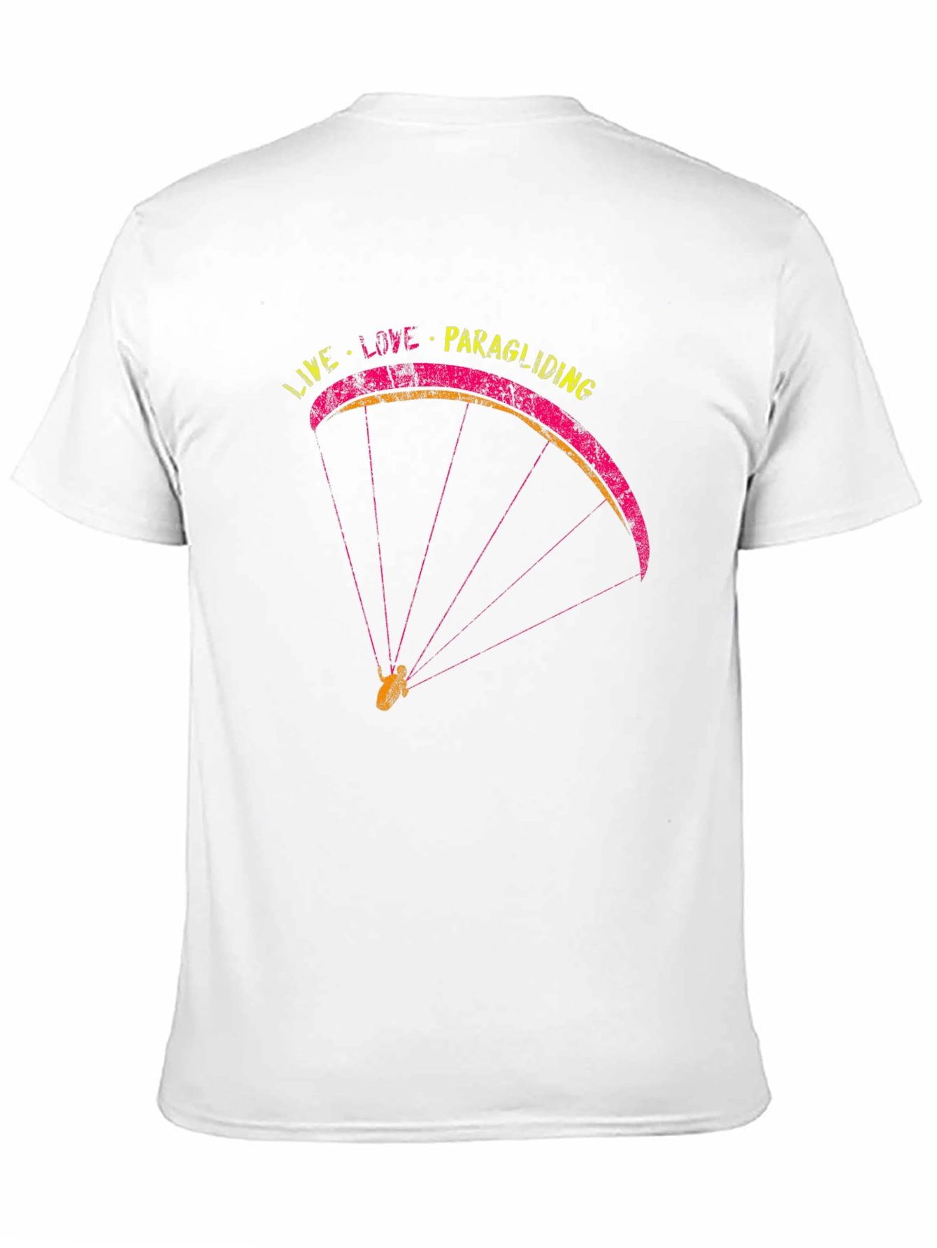 Black Live Love Paragliding Black T-Shirt view 11