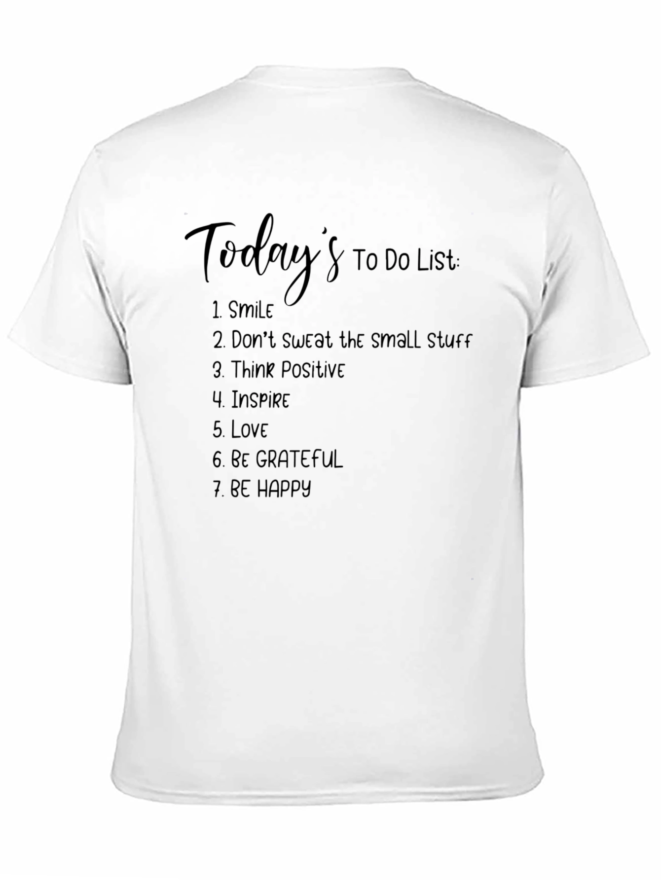 Black Today's To-Do List Black Graphic Tee view 11