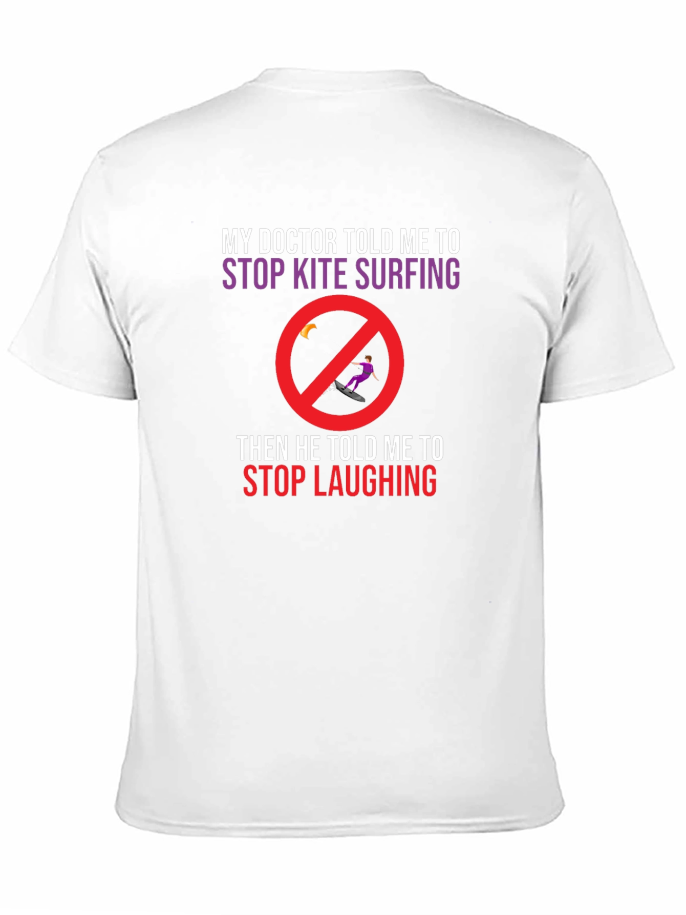 Black Funny Kite Surfing T-Shirt: Doctor's Orders view 11