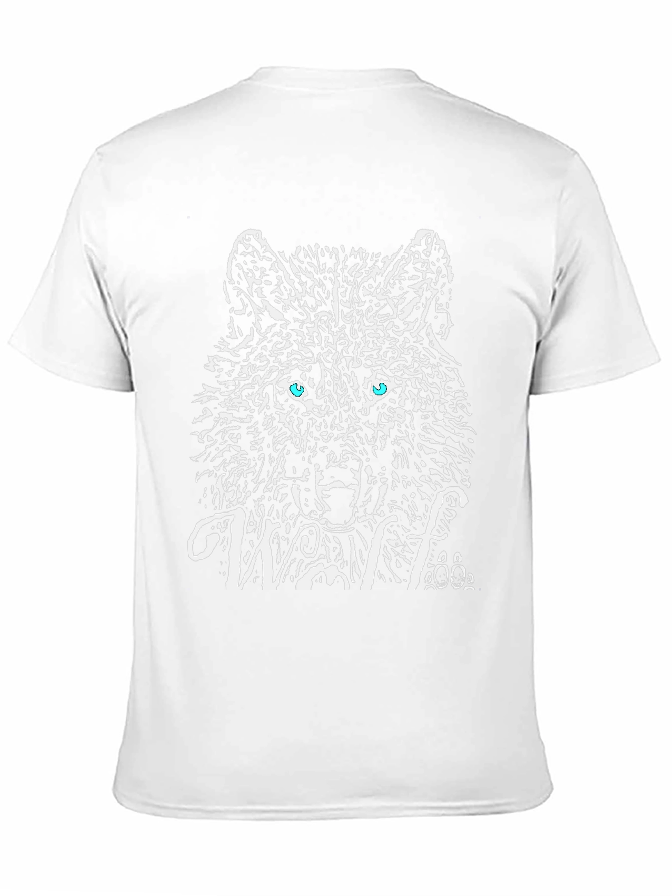 Black Wolf Graphic T-Shirt - Black Cotton Tee view 11
