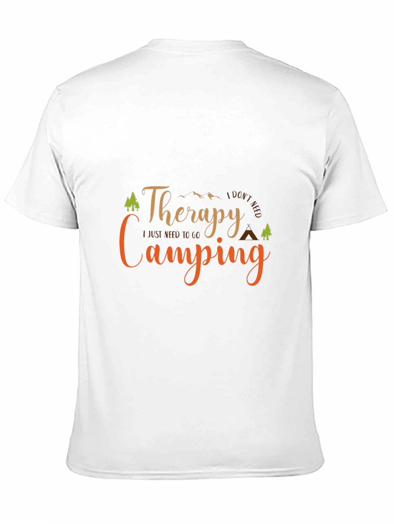 Black Therapy Camping Black T-Shirt view 11