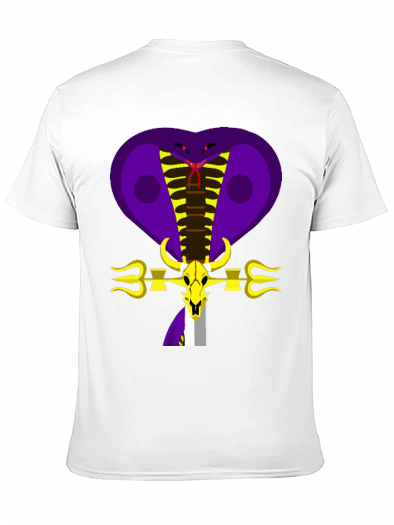 Black Cobra Skull Graphic Tee - Bold Design view 11