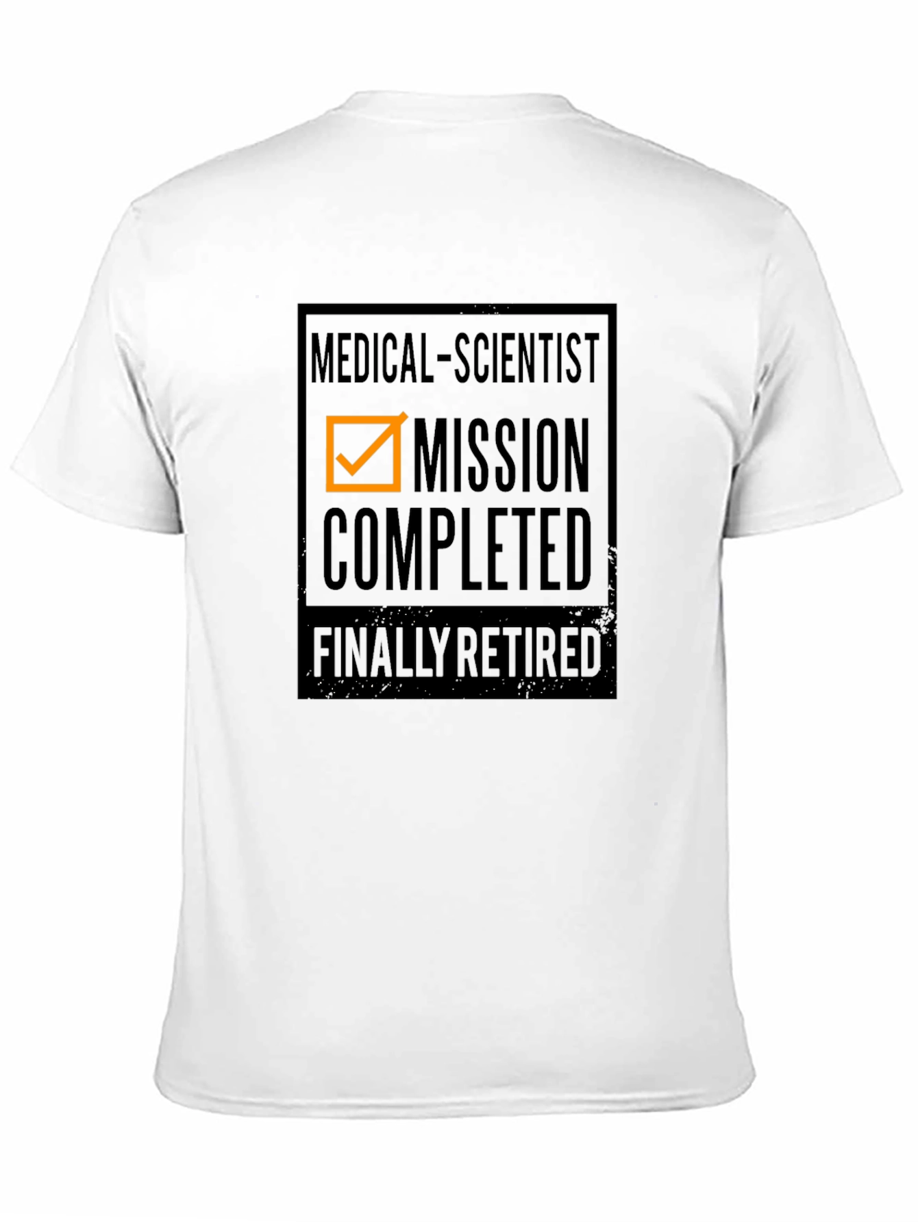 Black Medical Scientist Retirement T-Shirt - Mission Completed! view 11