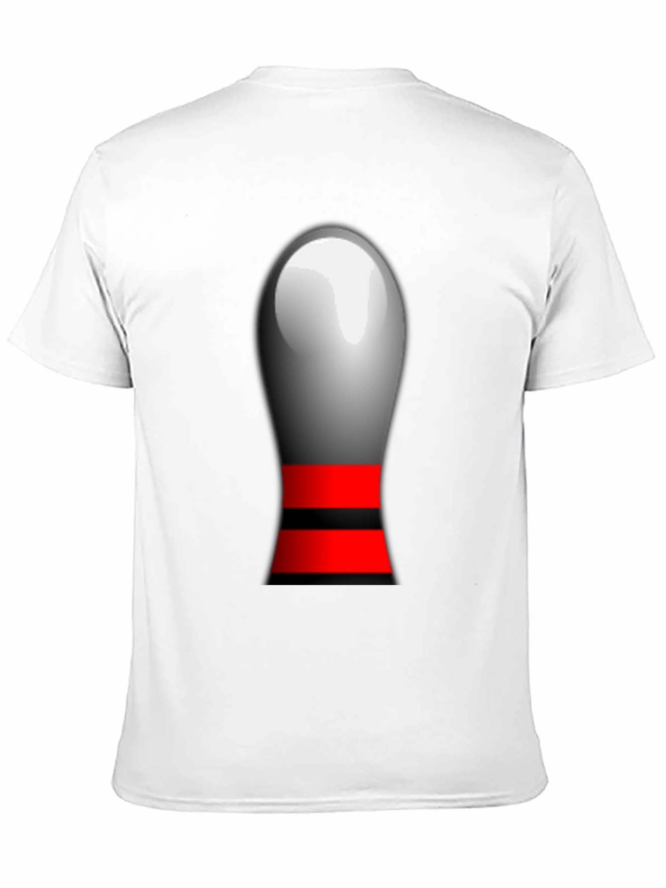 Black Novelty Bowling Pin Graphic T-Shirt view 11