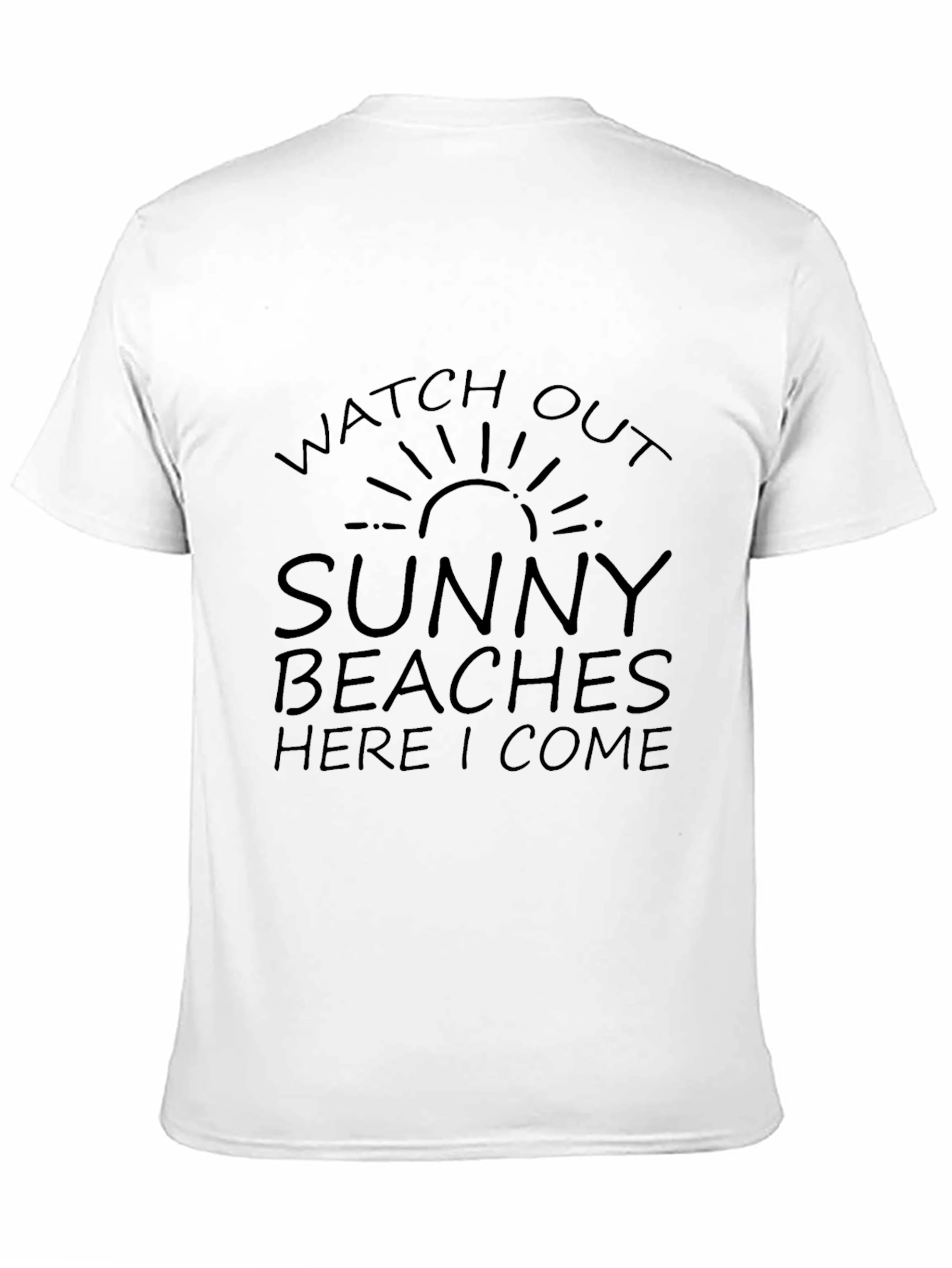 Black Sunny Beaches T-Shirt - Black Graphic Tee view 11
