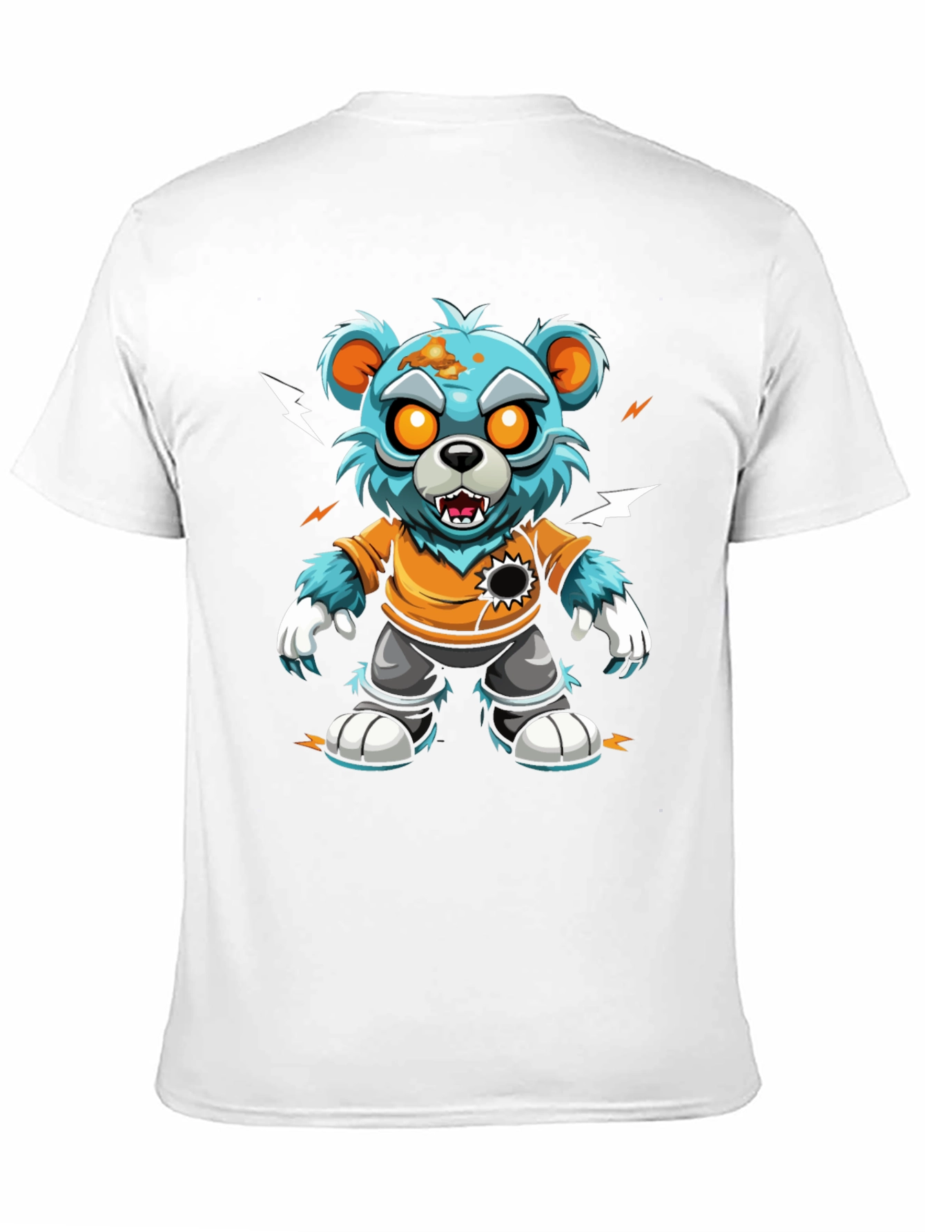 Black Zombie Bear T-Shirt - Graphic Tee view 11