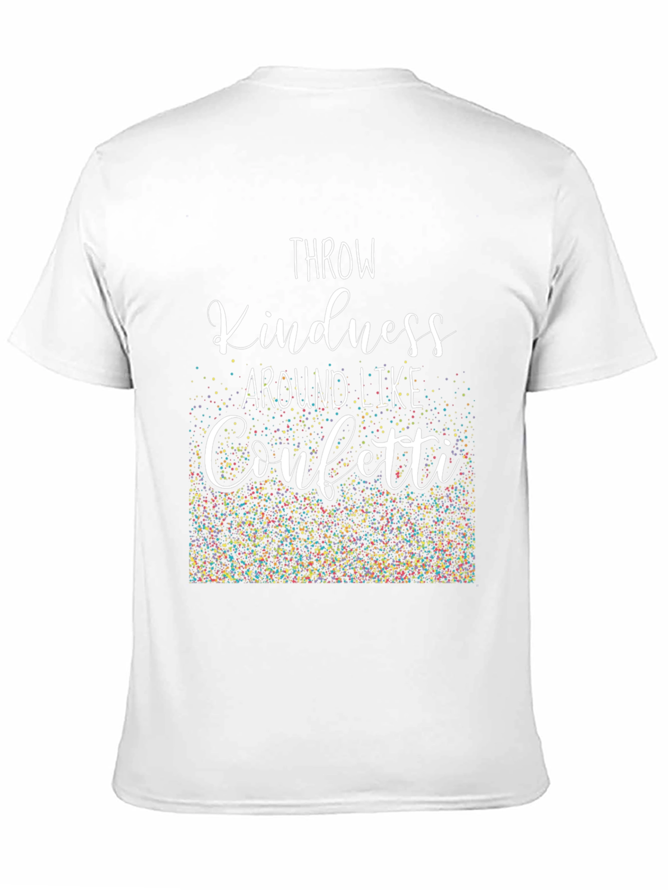 Black Kindness Confetti Tee - Spread Positivity! view 11