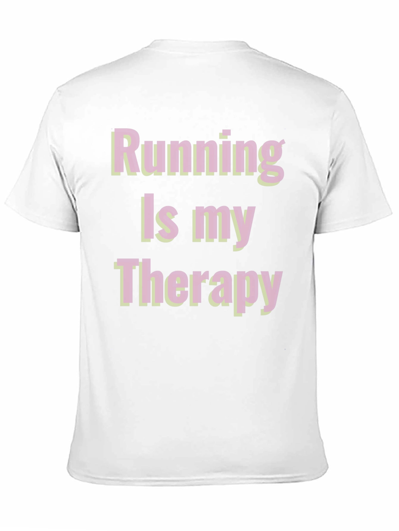 Black Running Is My Therapy Graphic Tee view 11