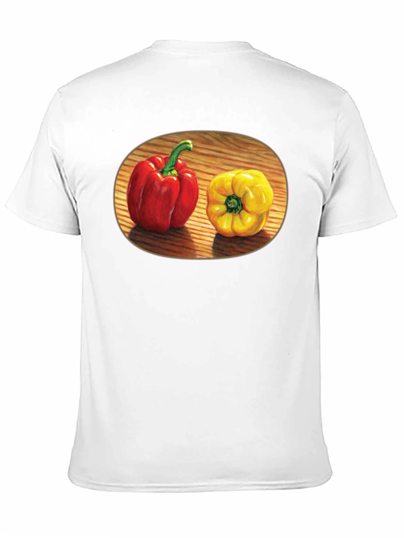 Black Red & Yellow Pepper Graphic Tee view 11