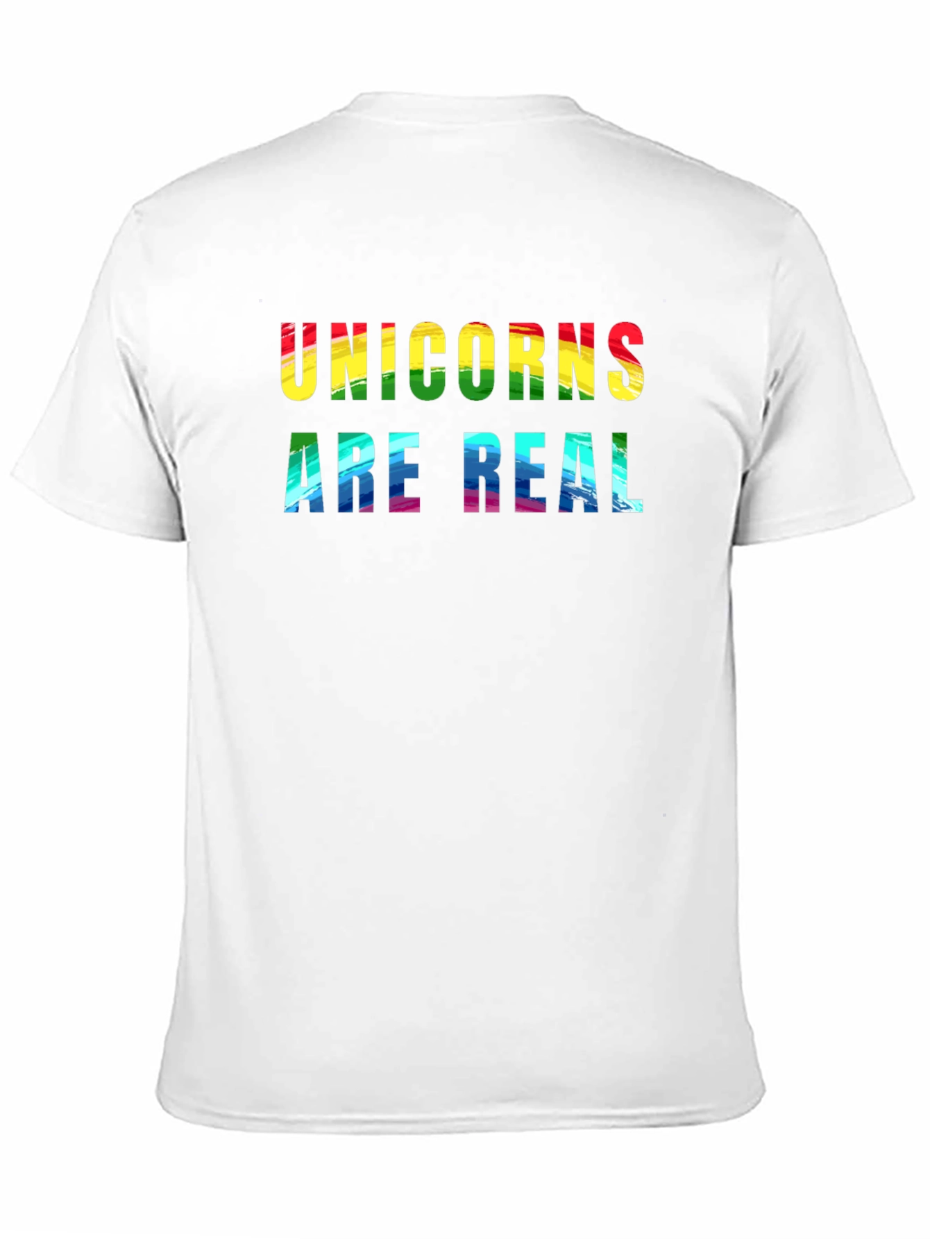 Black Unicorns Are Real Rainbow Graphic T-Shirt view 11
