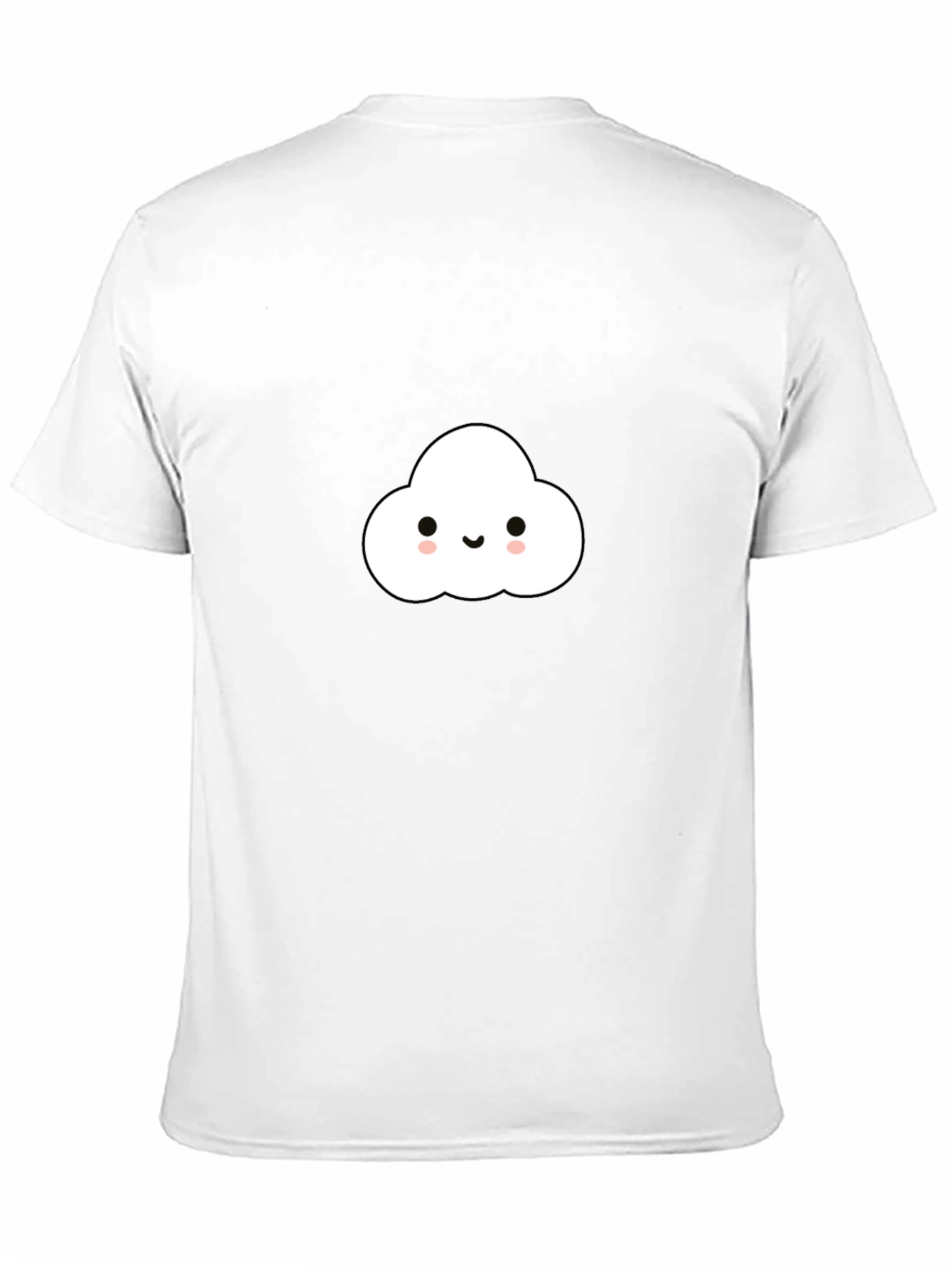 Black Cute Cloud Graphic Tee - Black Cotton Comfort view 11
