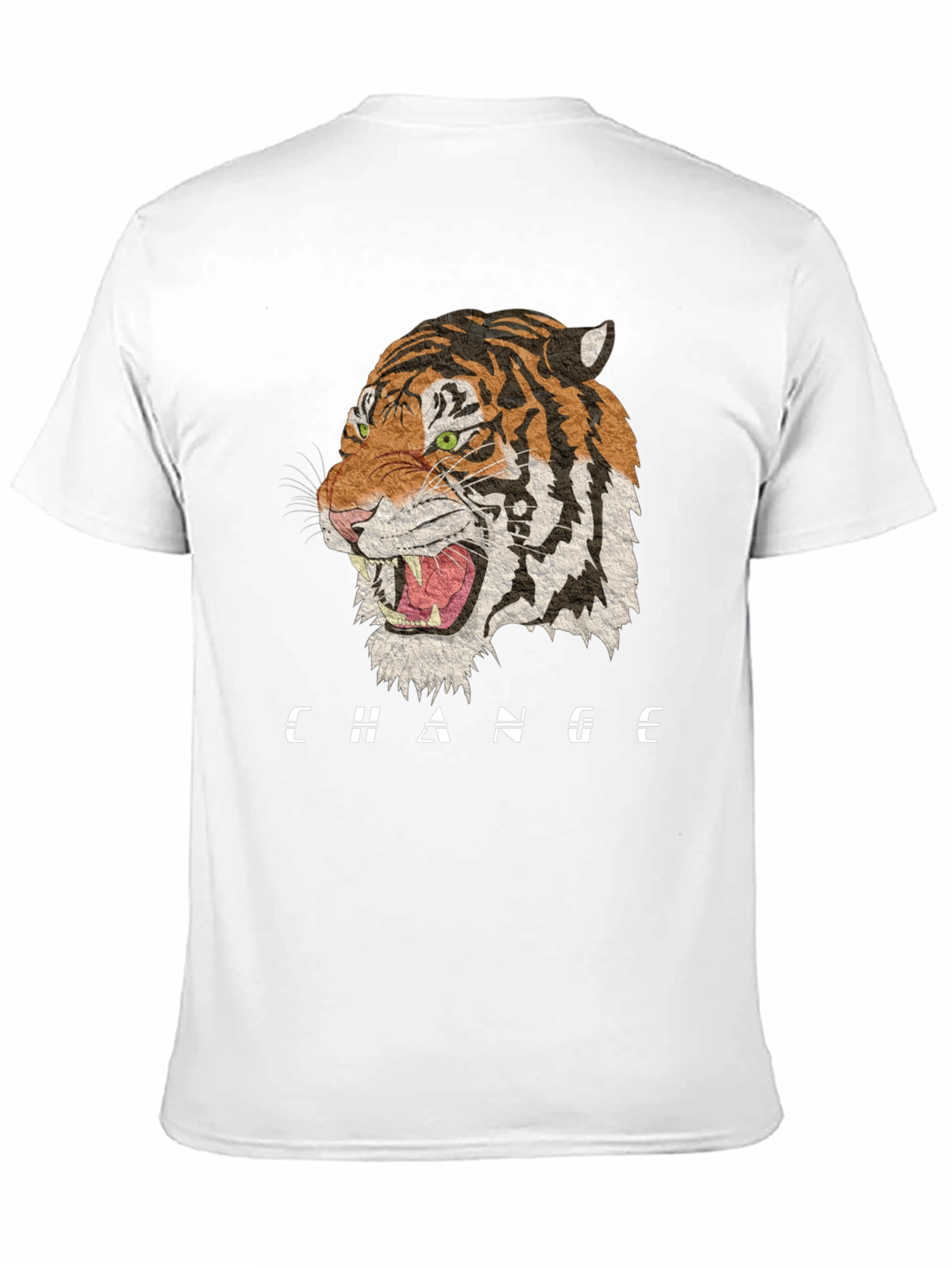 Black Change Tiger Graphic Black T-Shirt view 11