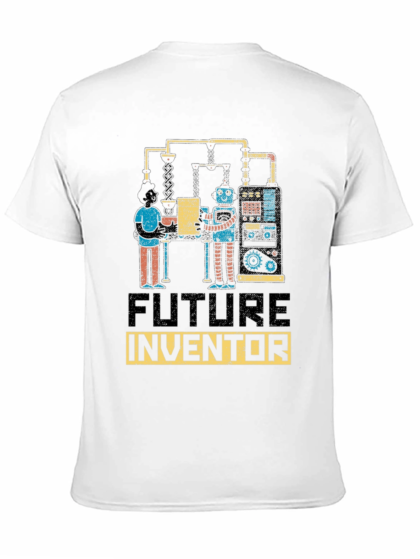 Black Future Inventor Graphic T-Shirt view 11