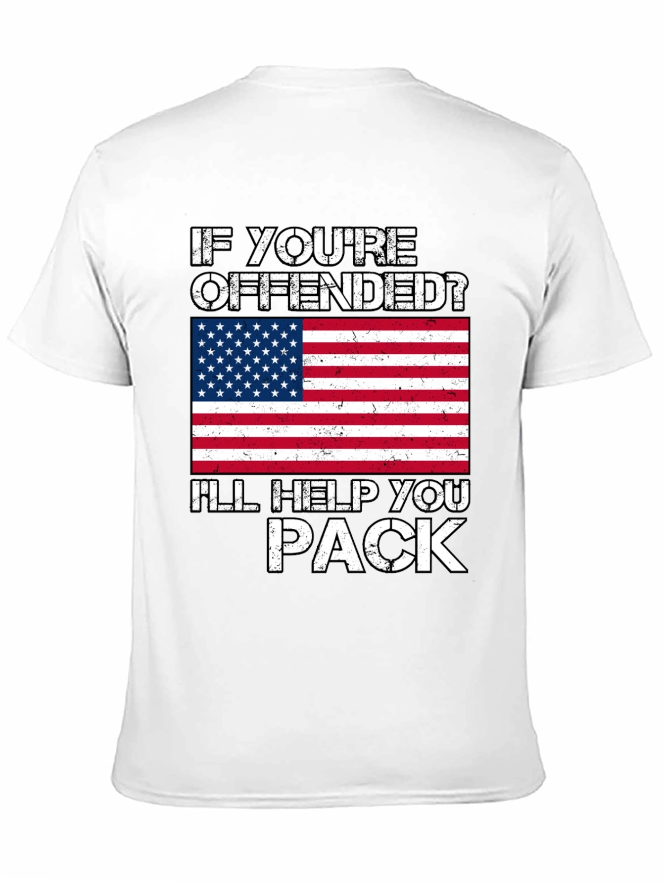 Black Offended? I'll Help You Pack T-Shirt view 11