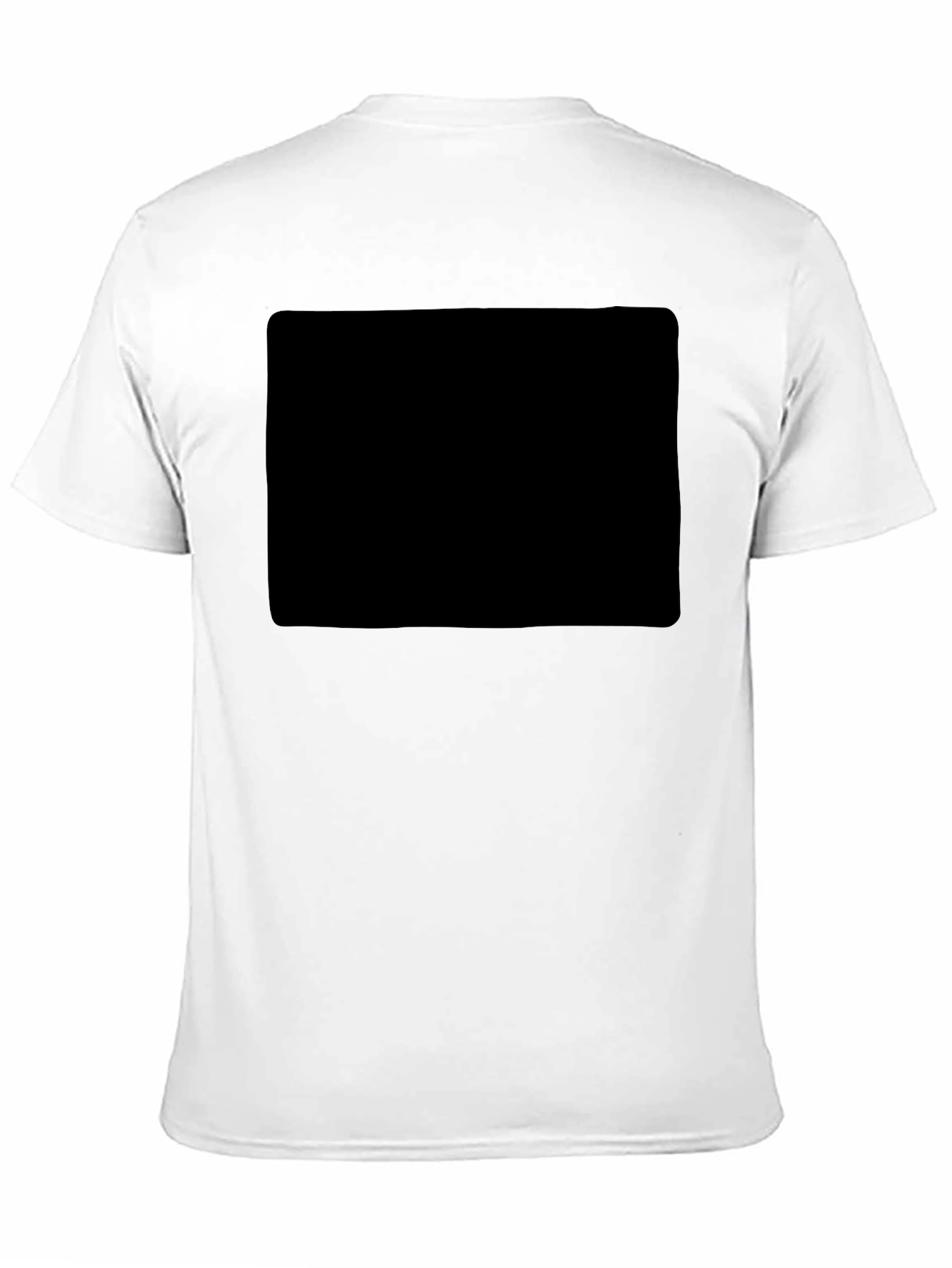 Black Men's Solid Black Casual T-Shirt view 11