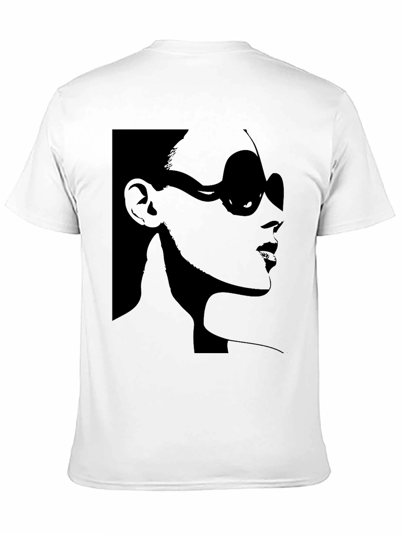 Black Stylish Silhouette Graphic T-Shirt view 11