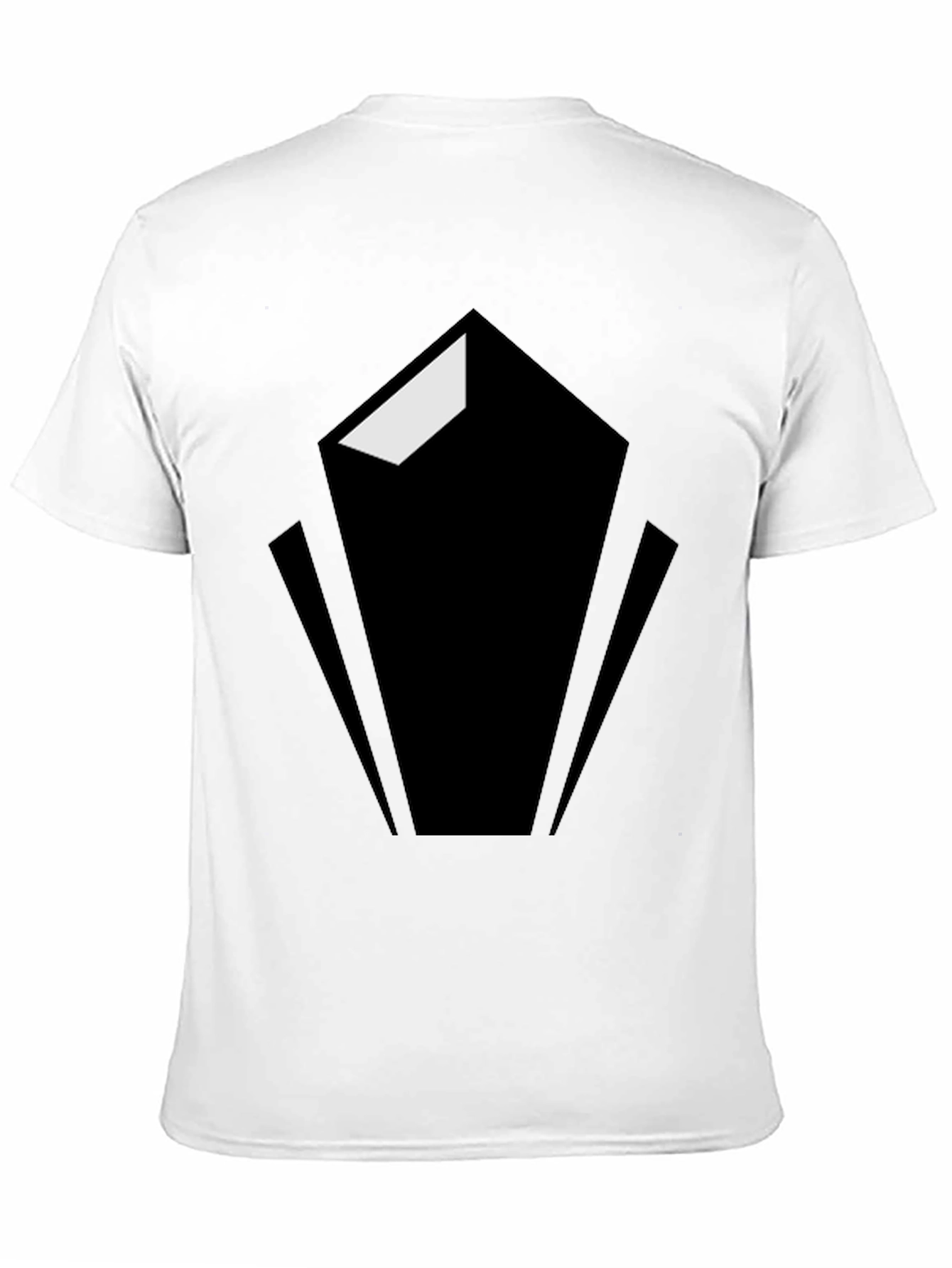 Black Geometric Graphic Tee - Modern Black Shirt view 11