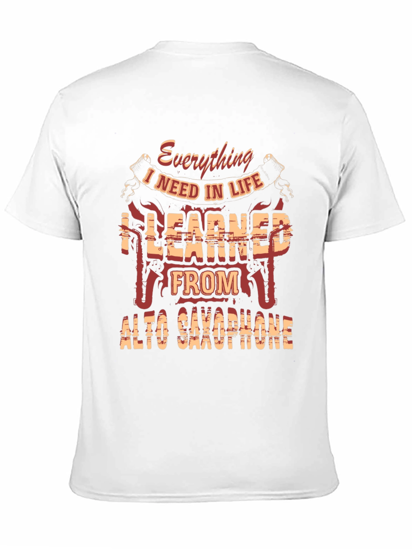 Black Alto Saxophone T-Shirt - Everything I Need in Life! view 11