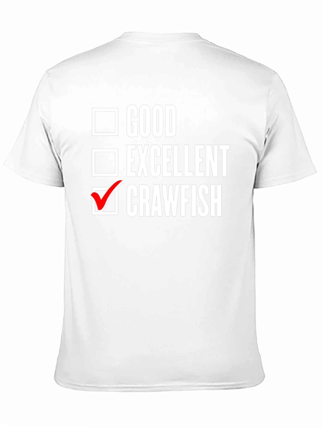 Black Crawfish Checklist T-Shirt - Funny Cajun Seafood Tee view 11