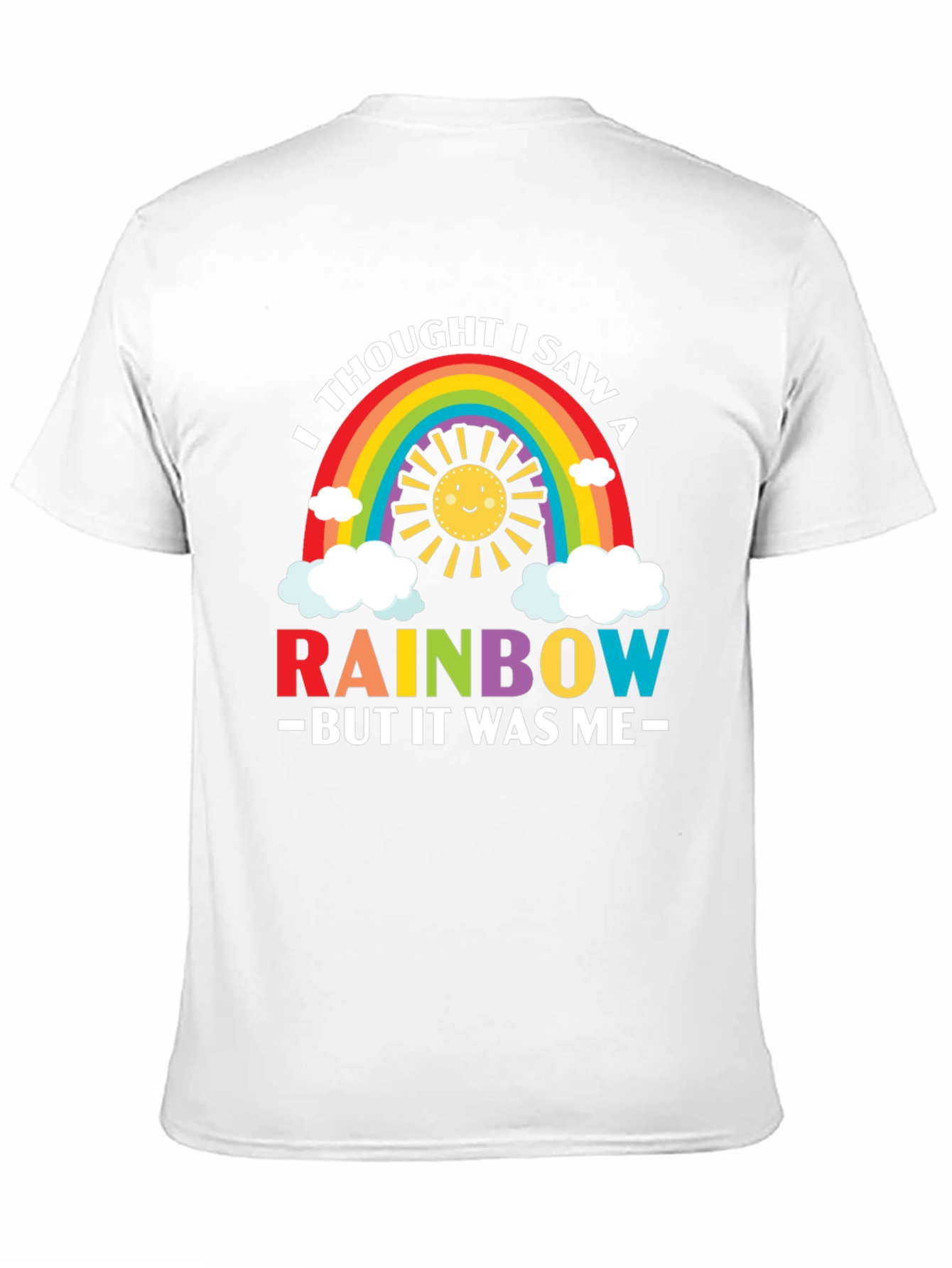 Black Rainbow Graphic Tee - Funny & Cute Men's T-Shirt view 11