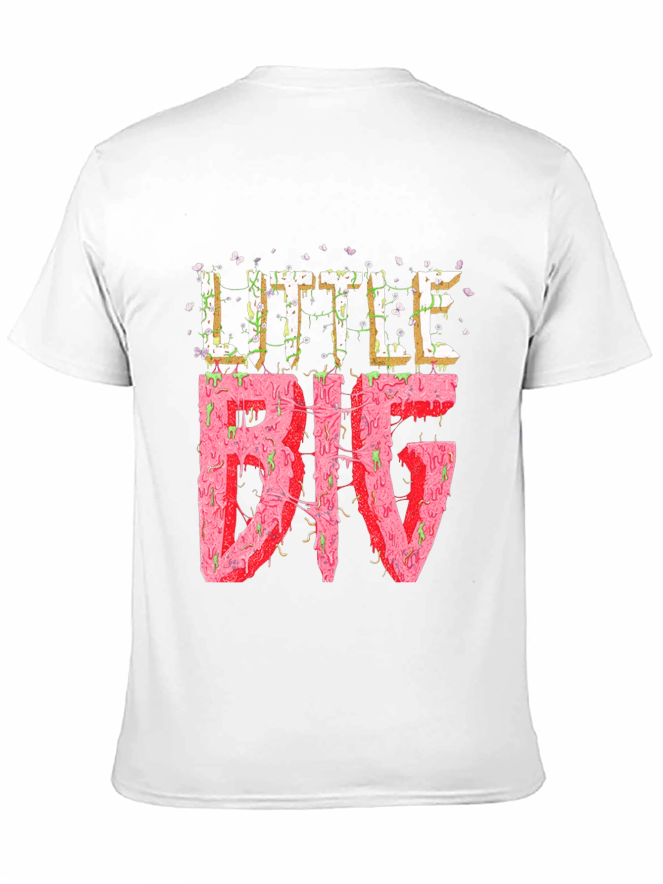 Black Little Big Graphic Tee - Black Cotton Blend view 11