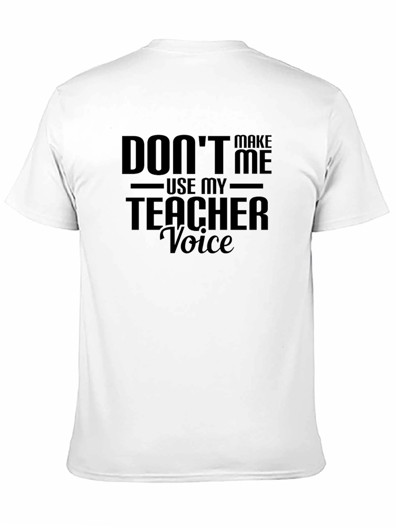 Black Teacher Voice Funny Black Graphic Tee view 11
