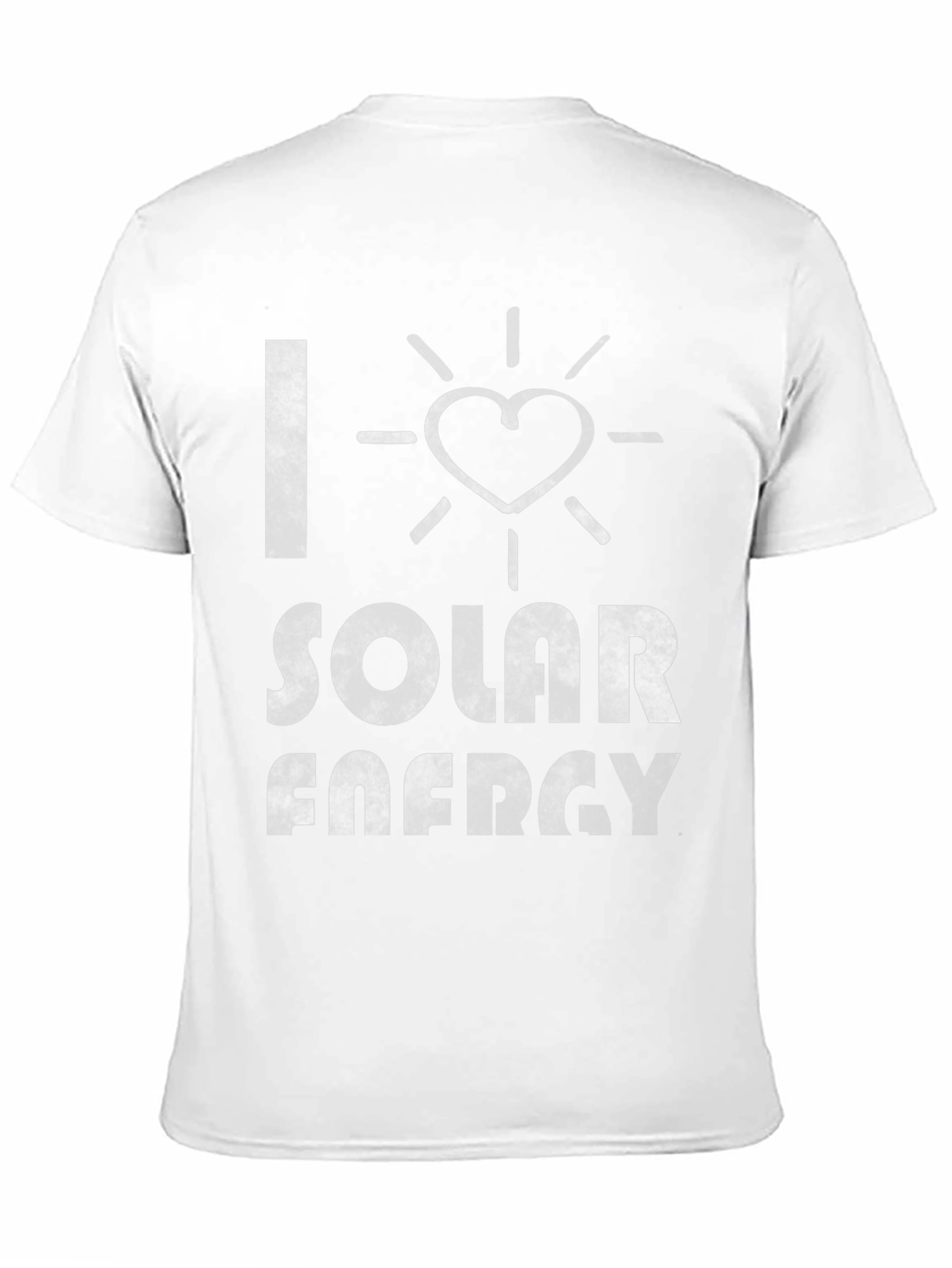 Black I Love Solar Energy T-Shirt - Eco-Friendly Fashion view 11