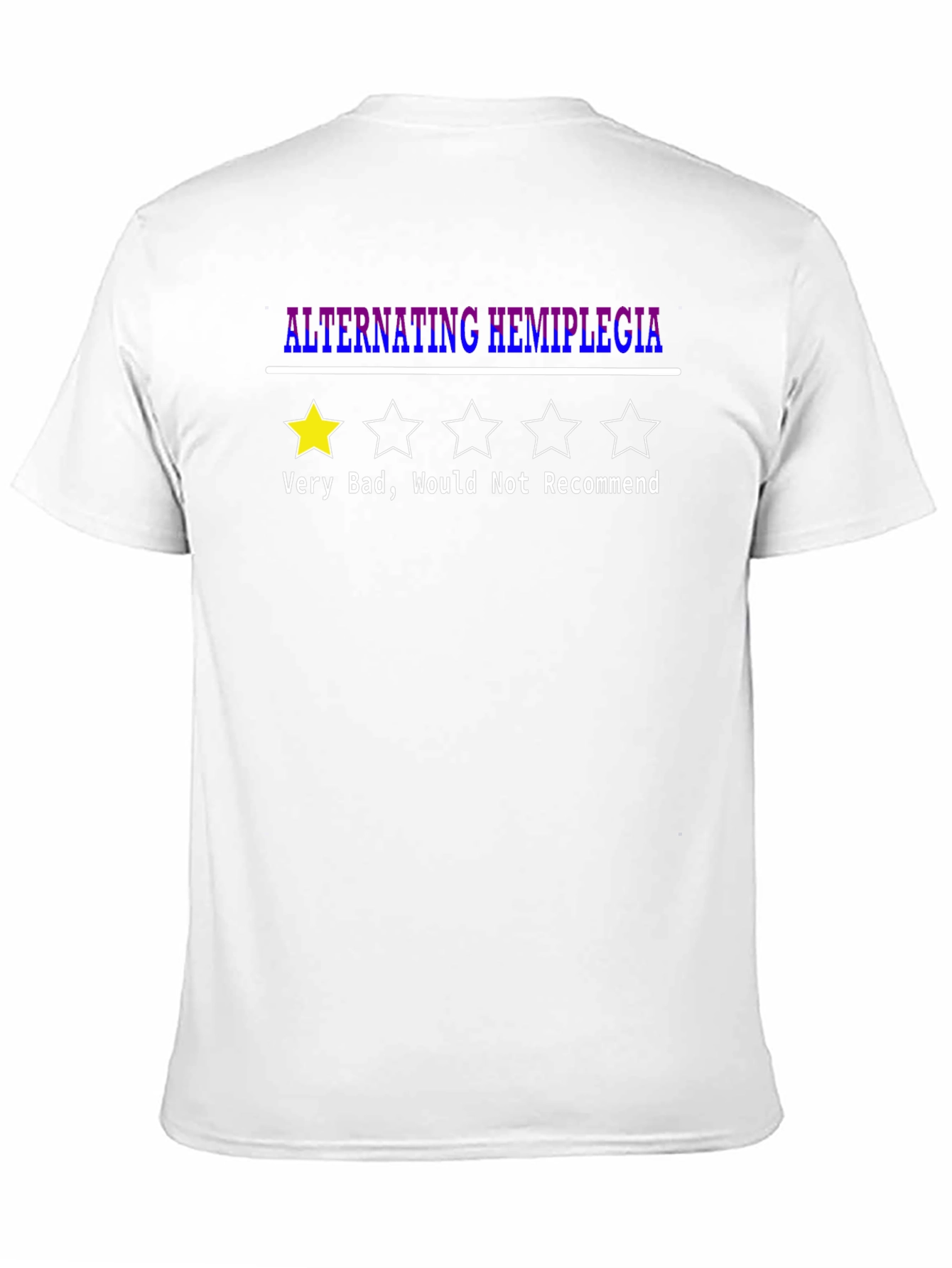 Black Alternating Hemiplegia T-Shirt - 1 Star Rating view 11