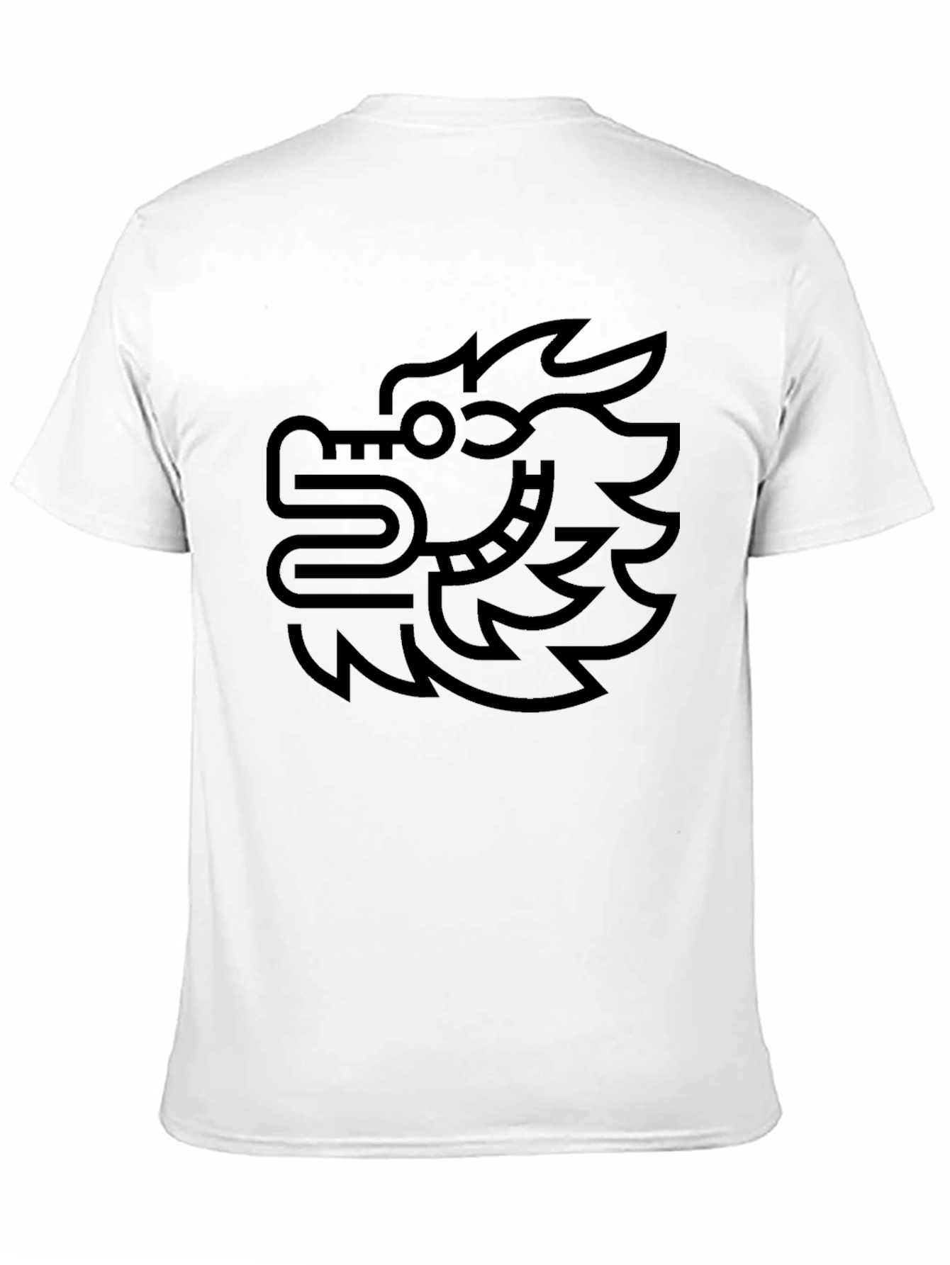 Black Black T-Shirt with Aztec Dragon Graphic view 11
