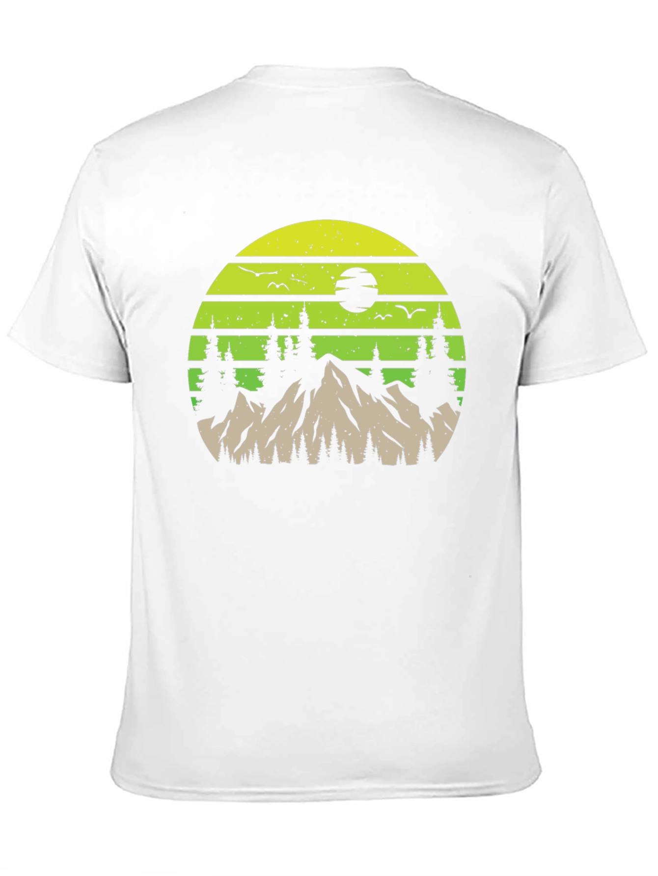 Black Nature Mountain Scene Graphic Tee view 11