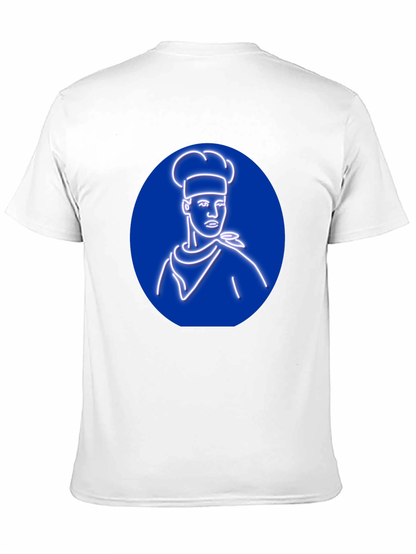 Black Chef Graphic Tee - Unique Neon Design, Black T-Shirt view 11