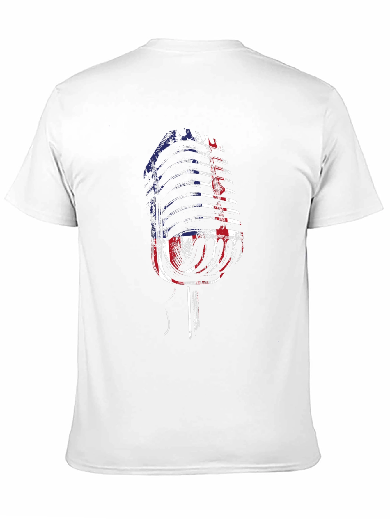 Black Vintage Microphone Graphic Tee - Black view 11