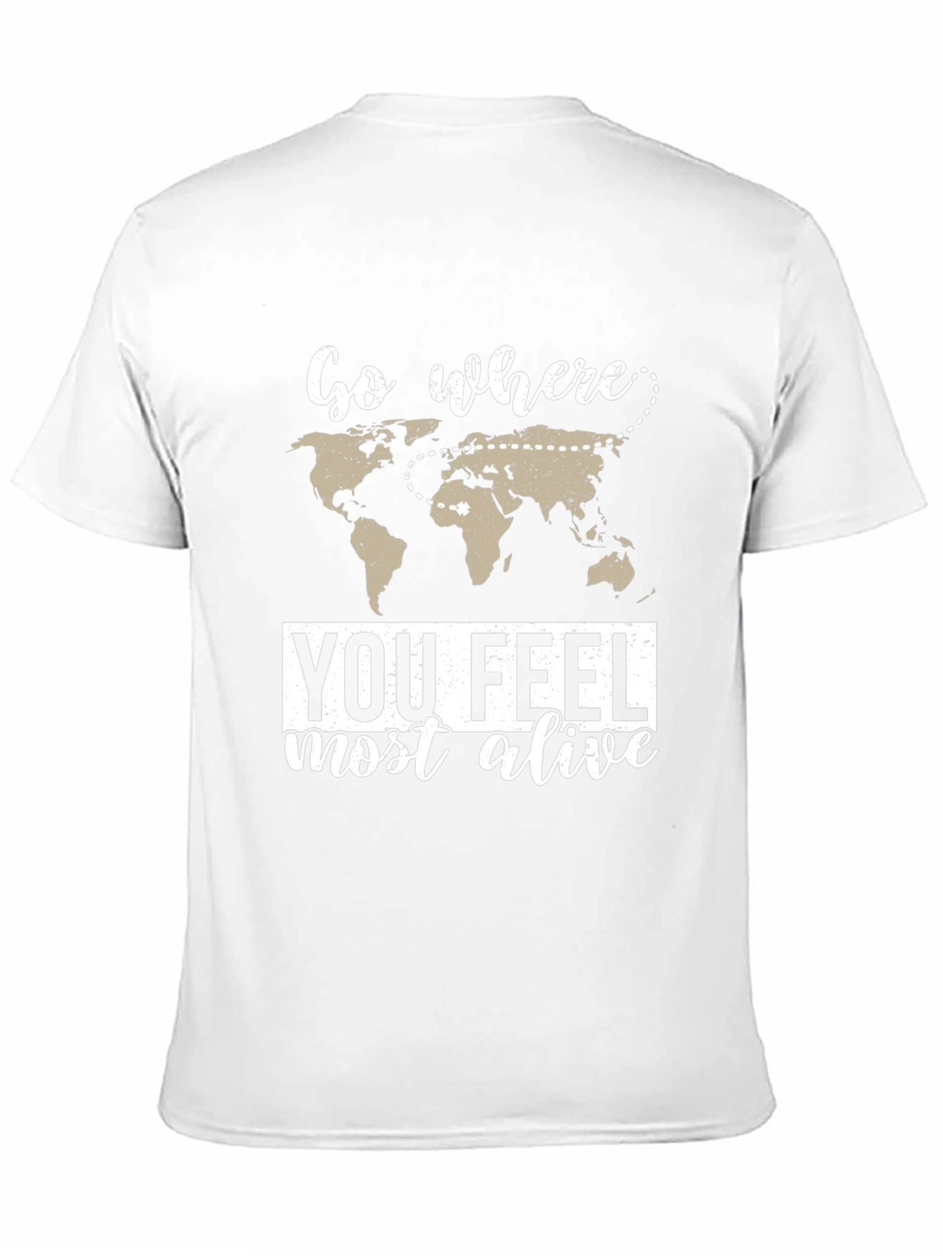 Black Travel Inspired Graphic Tee - Feel Most Alive view 11