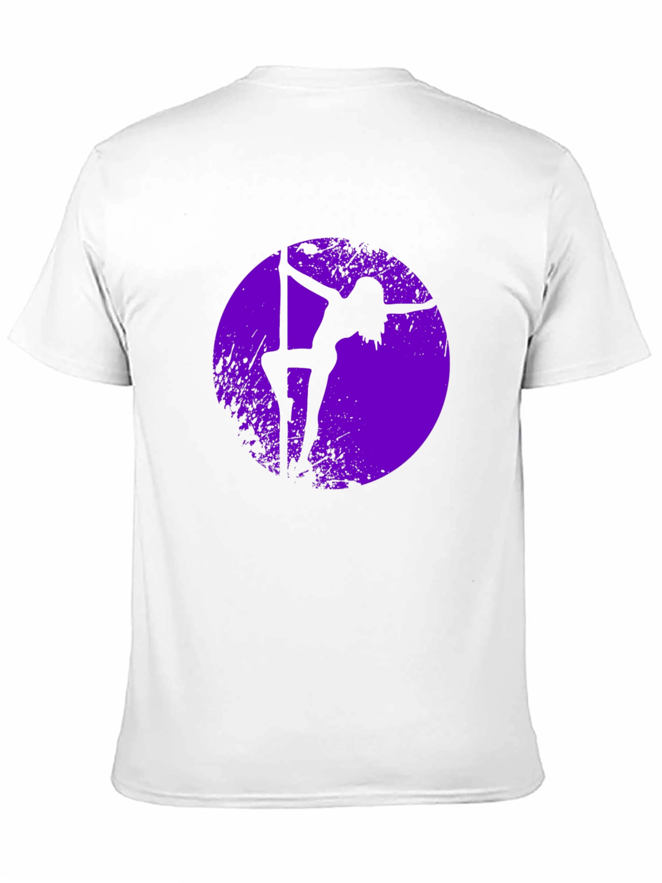 Black Pole Dancer Silhouette Graphic Tee - Black Cotton Shirt view 11