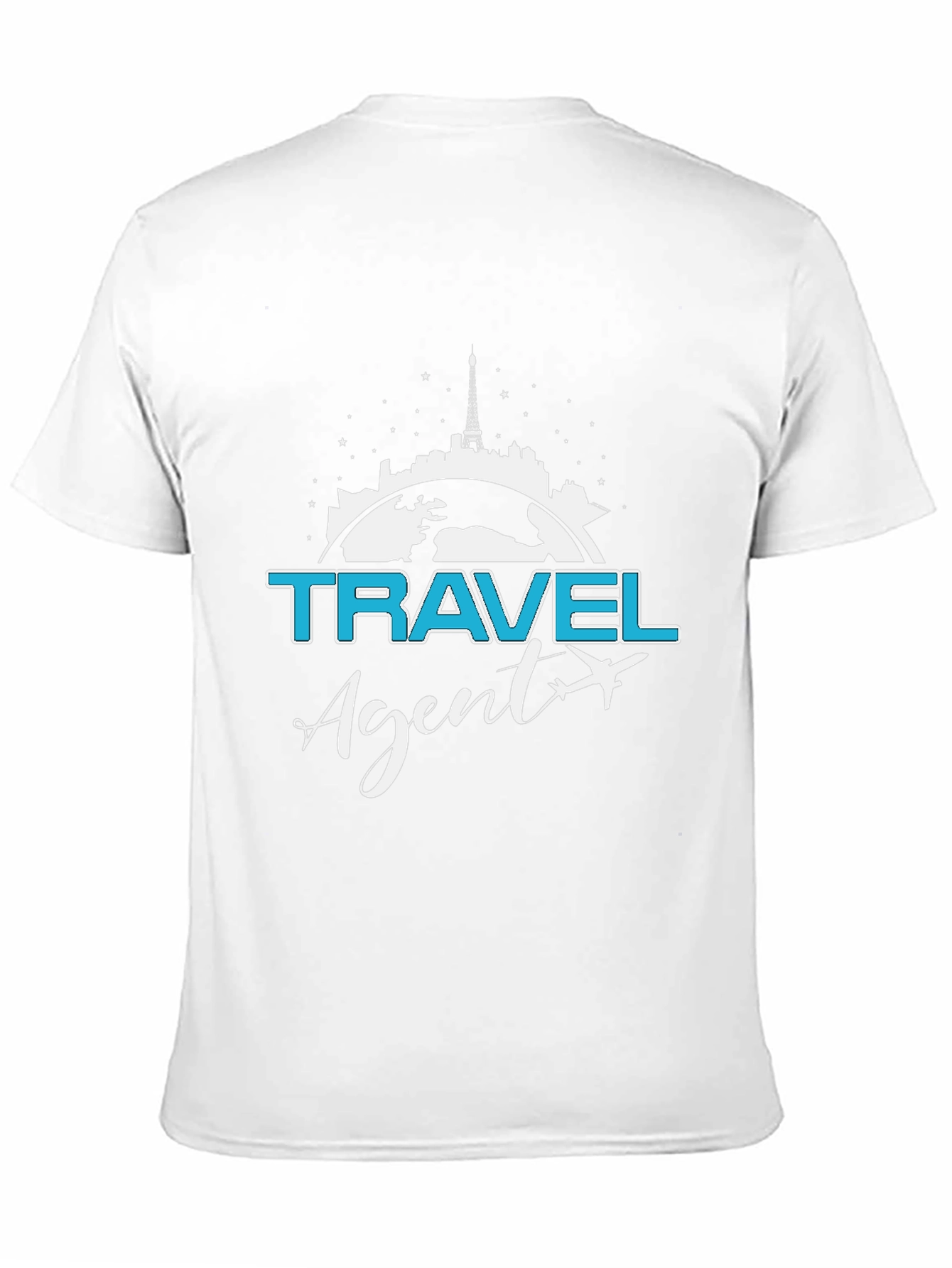 Black Travel Agent T-Shirt - Stylish Vacation Planning Apparel view 11