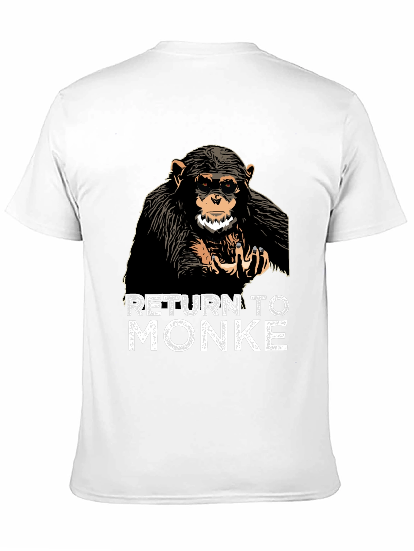 Black Return to Monke T-Shirt Funny Ape Tee view 11