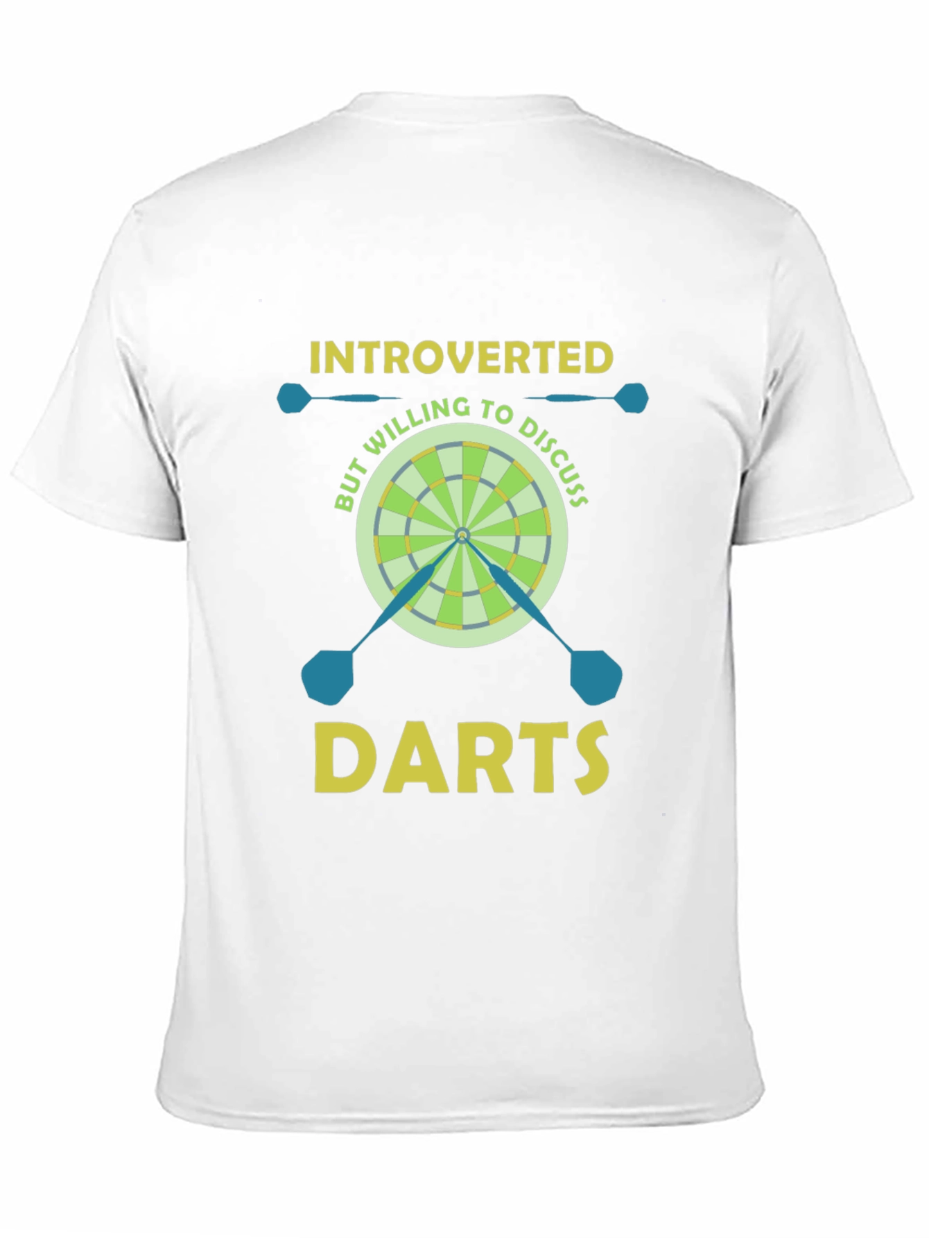 Black Introverted But Willing to Discuss Darts T-Shirt view 11
