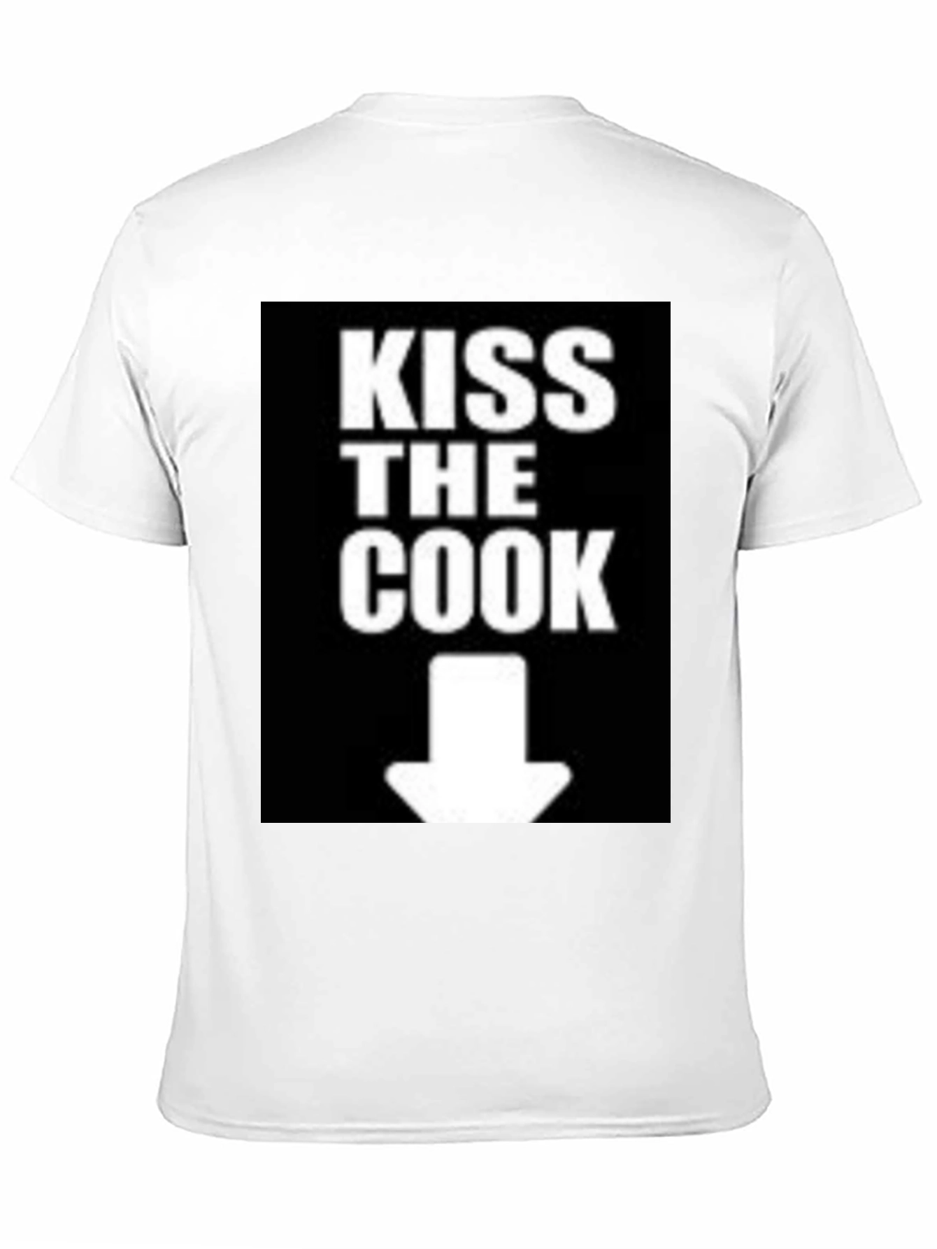 Black Kiss The Cook Novelty Graphic T-Shirt view 11