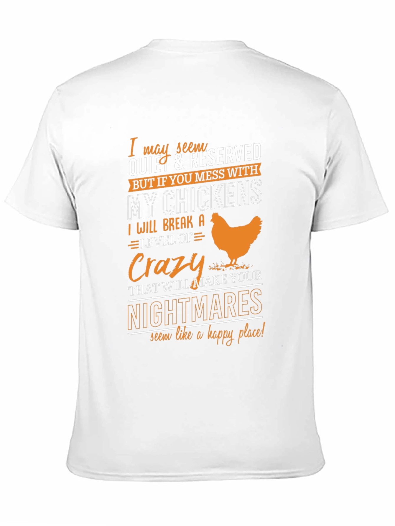 Black Crazy Chicken Lover T-Shirt view 11