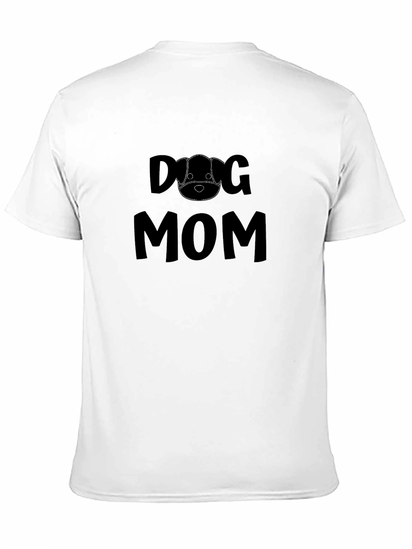 Black Dog Mom Black Graphic Tee - Soft Cotton Blend Casual Wear view 11